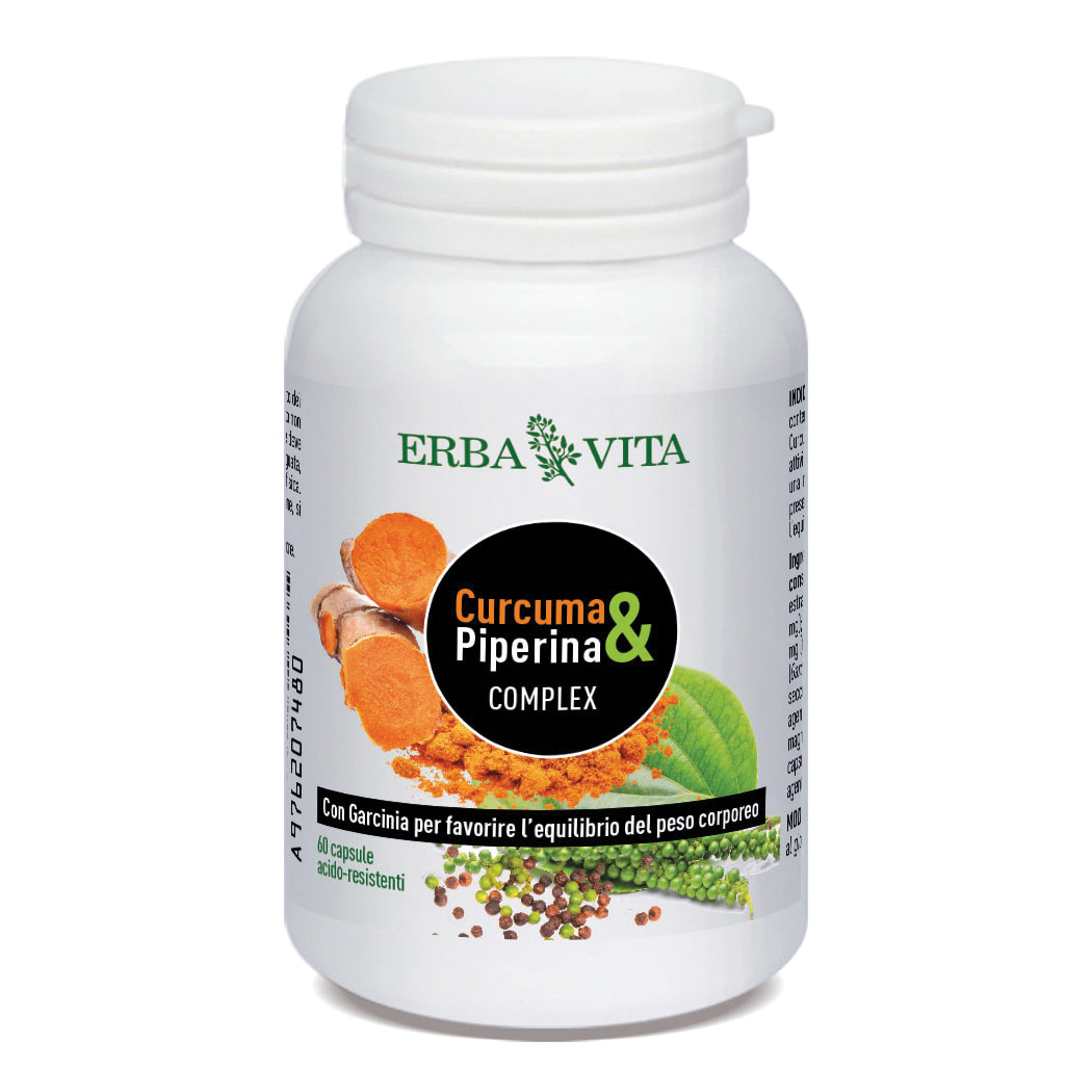Erba Vita Curcuma&Piperina Complex 60 Capsule Pz Bambino - Immagine 4