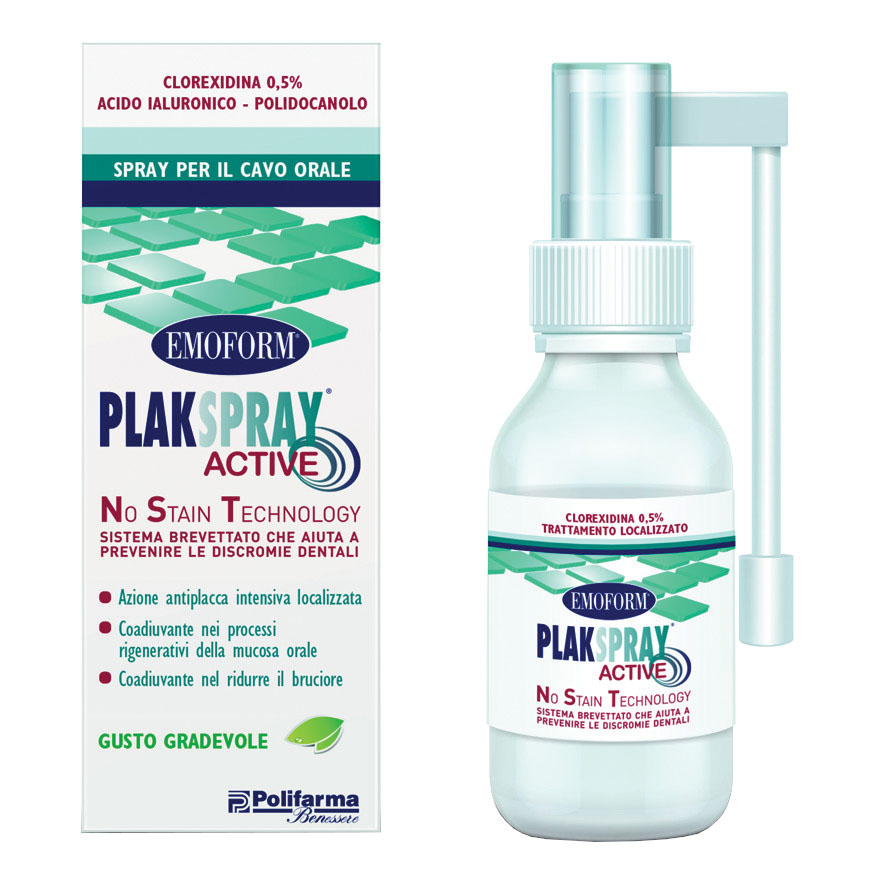 Plak Spray Active 01% Clorexodina Emoform 50ml - Immagine 4