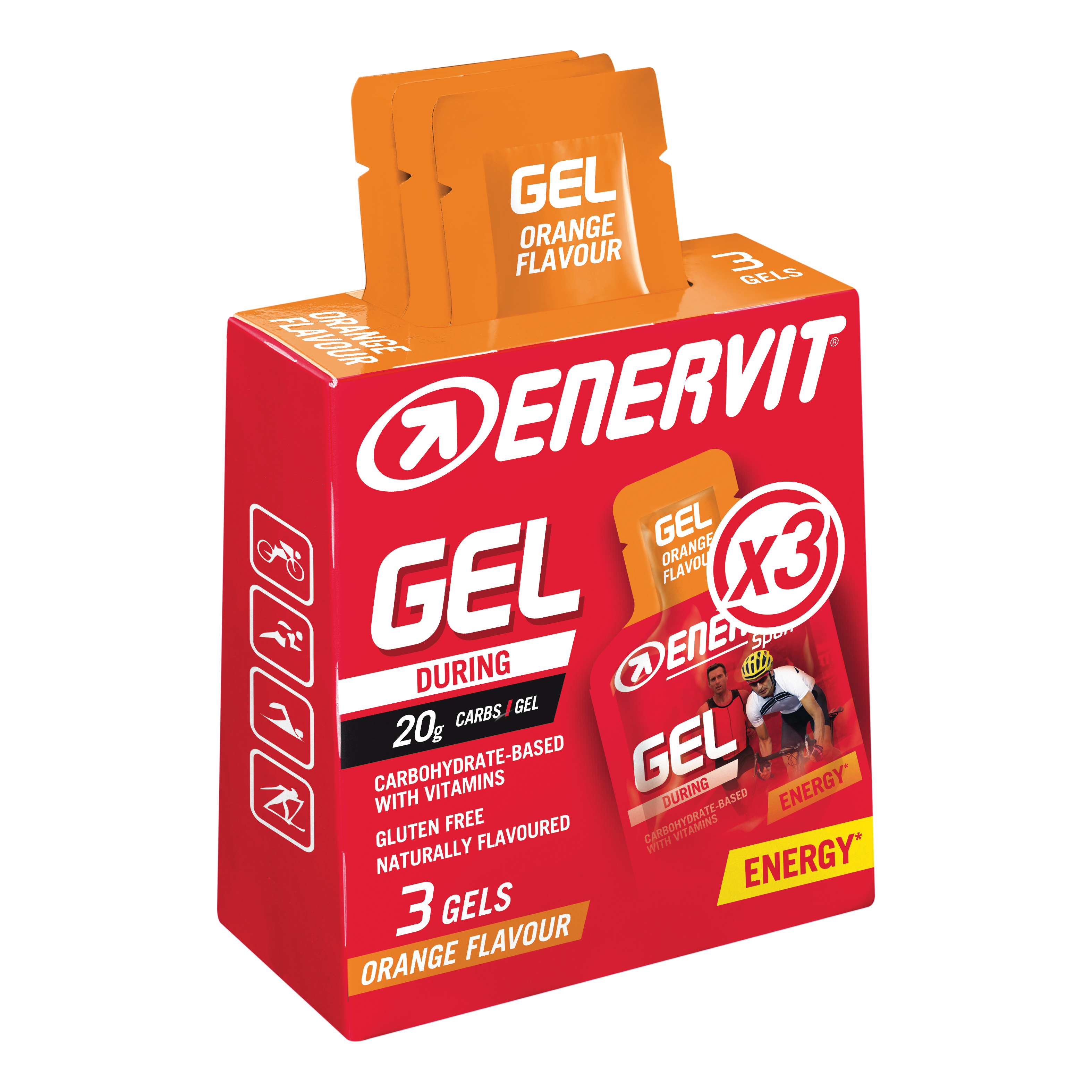 ENERVIT SPORT GEL ARANCIA 75ML - Immagine 3