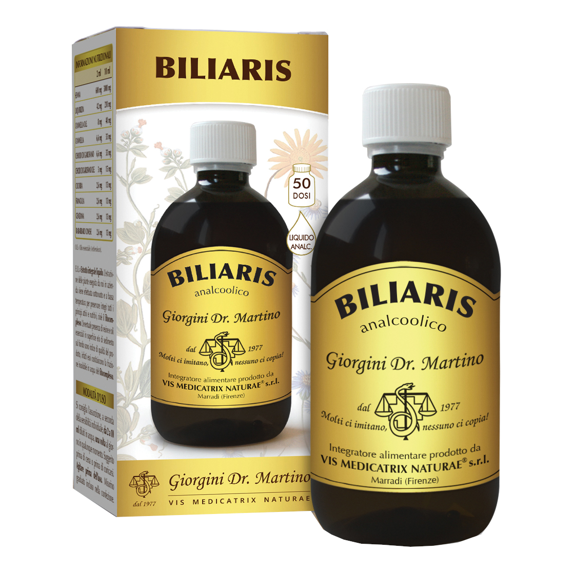 Giorgini Biliaris Liquido Analcolico integratore fegato 500ml - Immagine 3