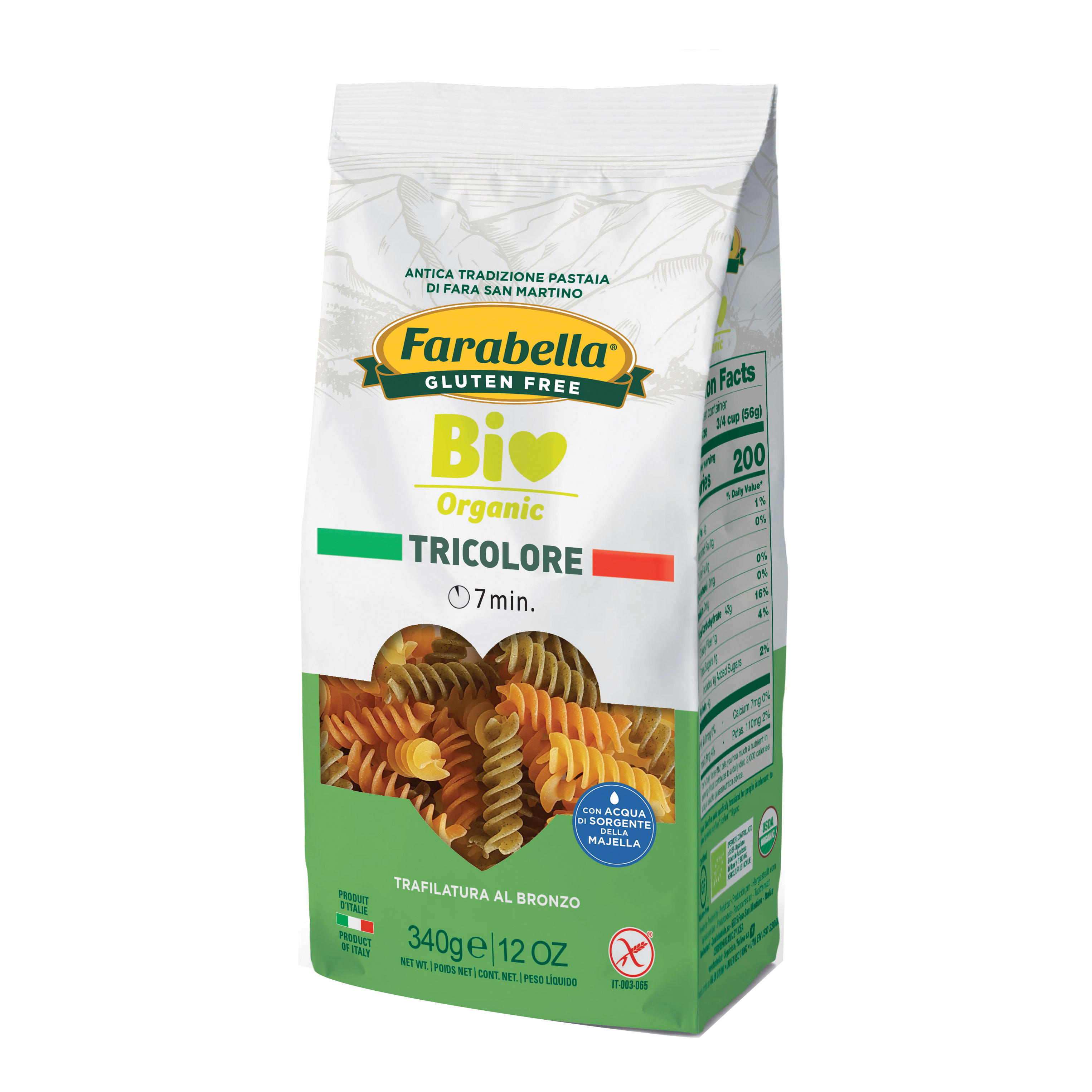Probios Farabella Bio Fusilli Tricolore Senza Glutine 340 G Altro - Immagine 3