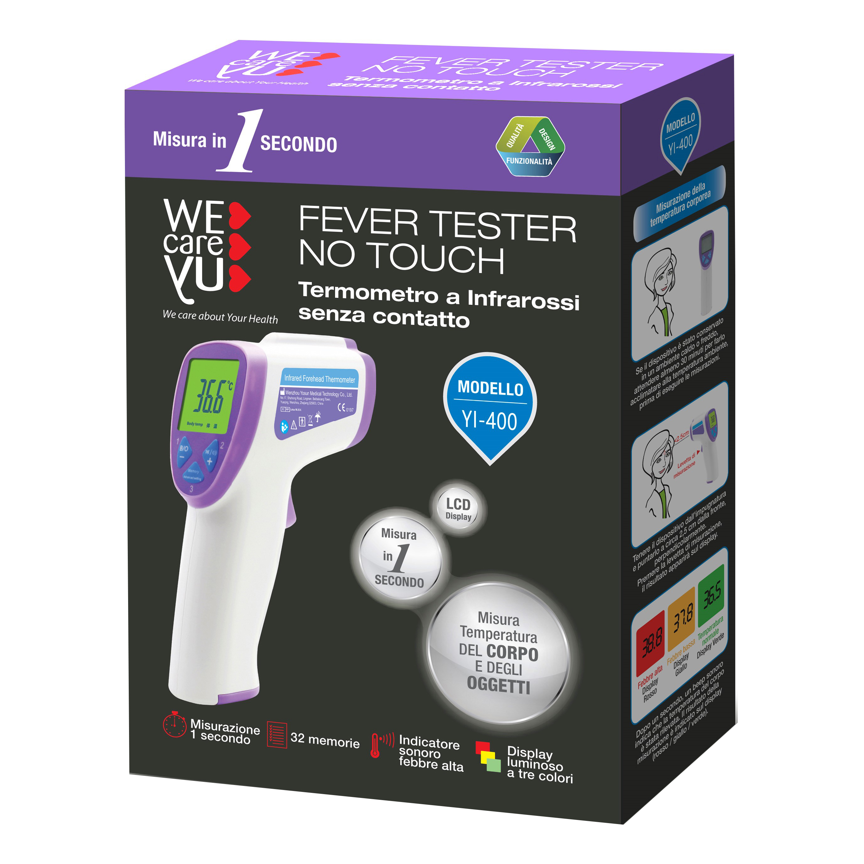 WECAREYU FEVER TESTER NO TOUCH - Immagine 2
