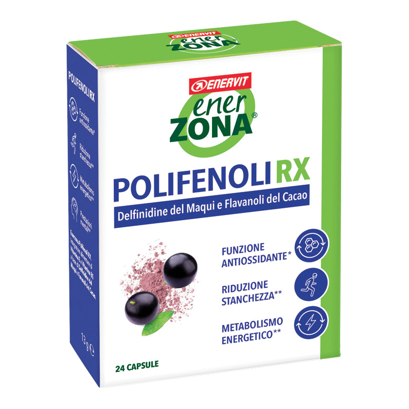 Enervit Enerzona Maqui RX Polifenoli Estratto di Maqui Vitamina B5 E 24 CPS - Immagine 5