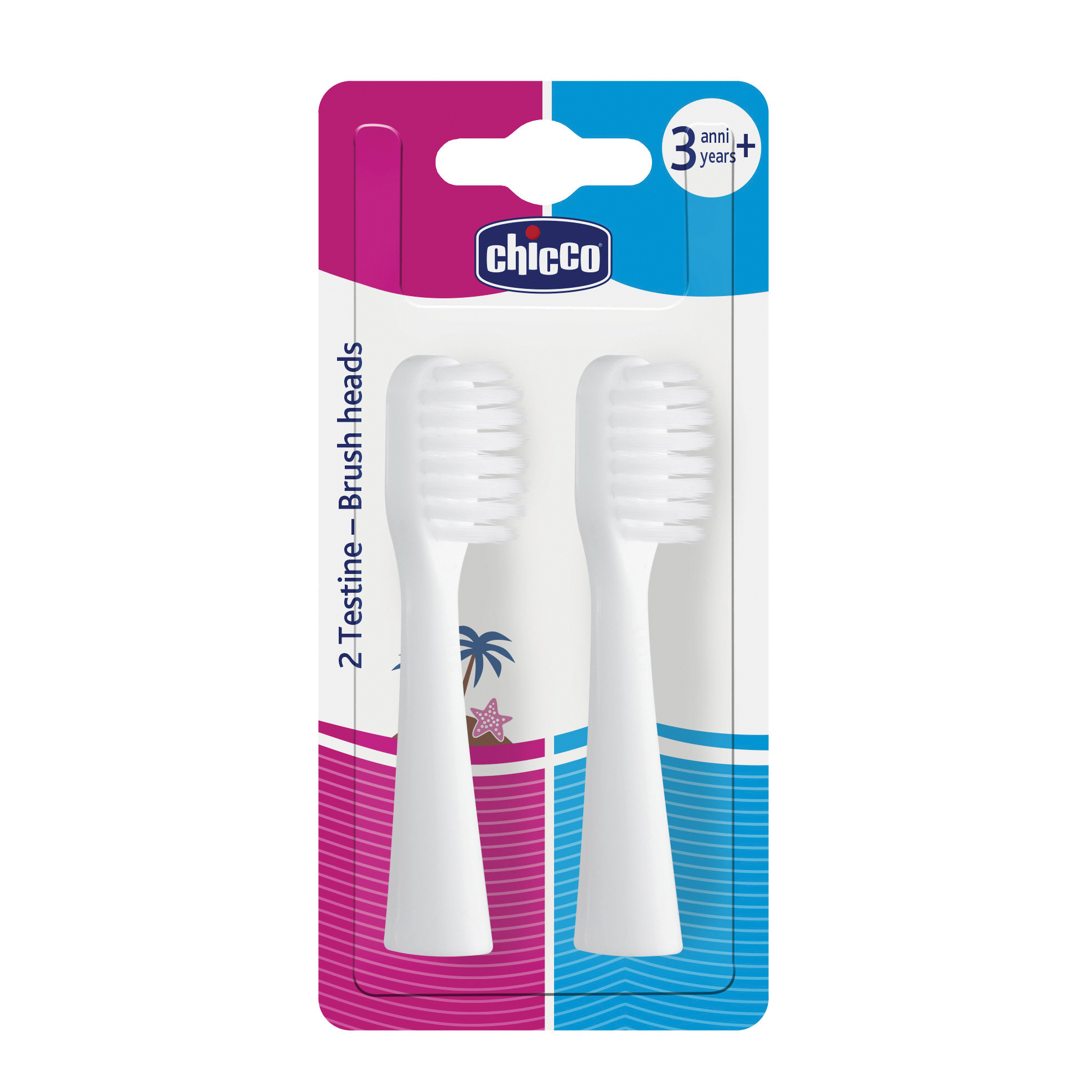 Chicco testine spazzolini elettrici 2 pz - Immagine 3