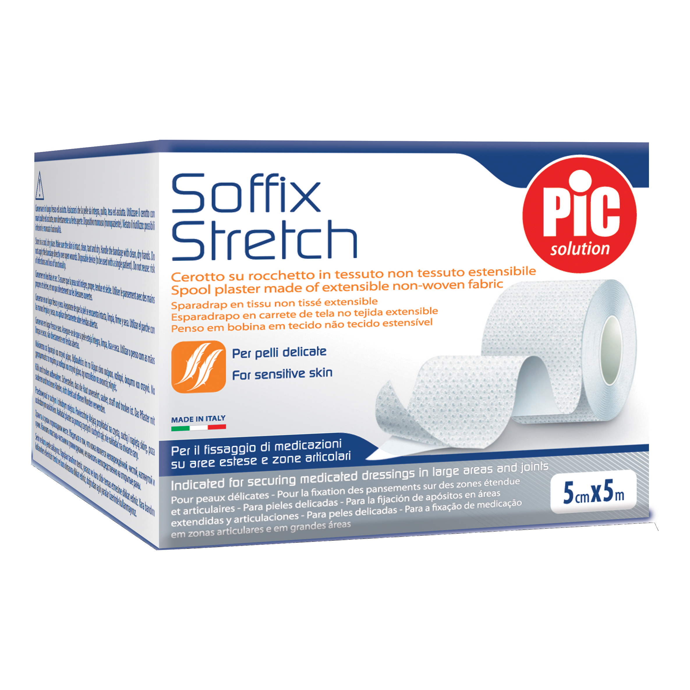 Pic Cerotto Per Fissaggio Per Pelli Delicate Soffix Stretch 5 cm x 5 Mt - Immagine 4