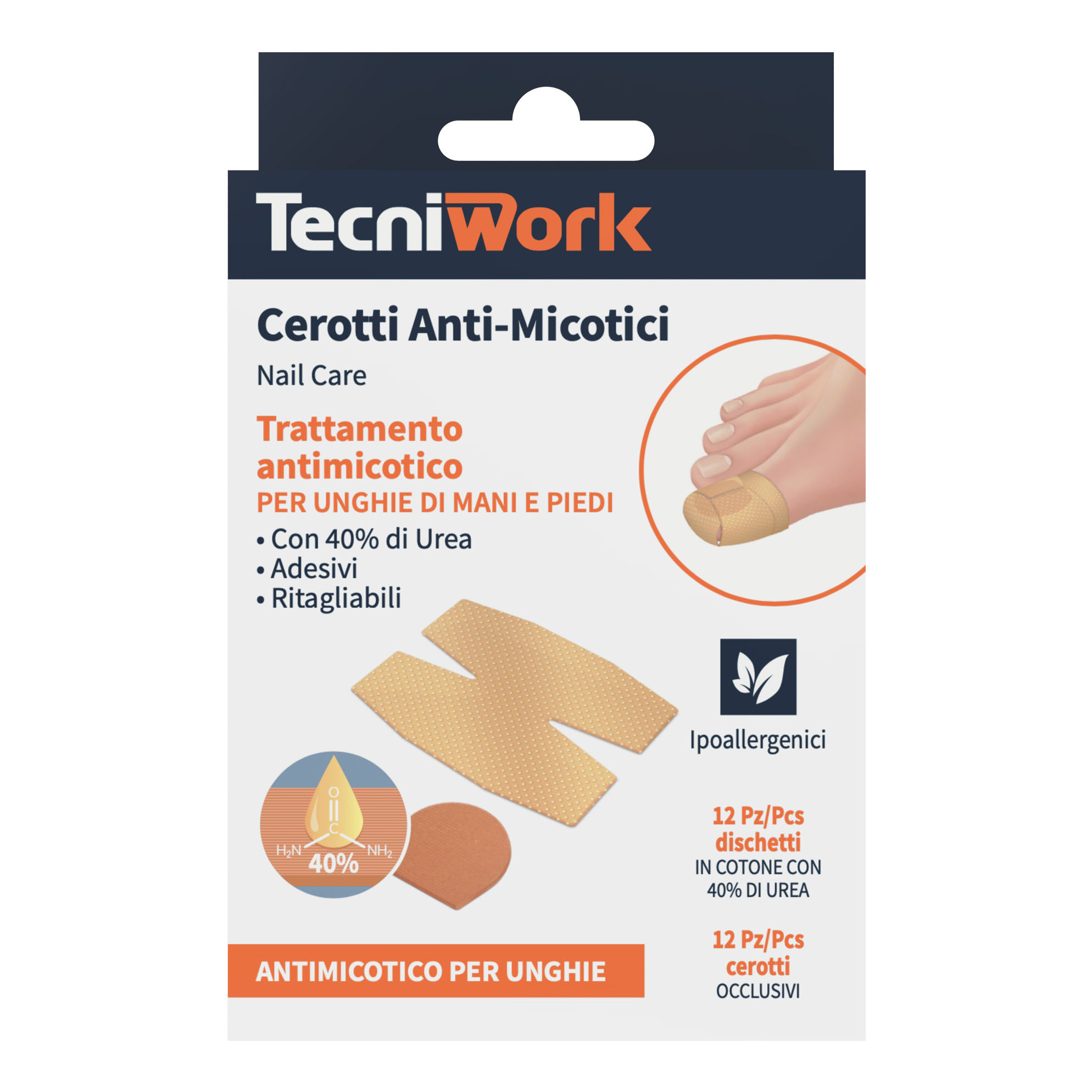 Tecniwork Cerotto Antimicosi Urea 12 Pezzi + Fixing 24 St Bambino - Immagine 3
