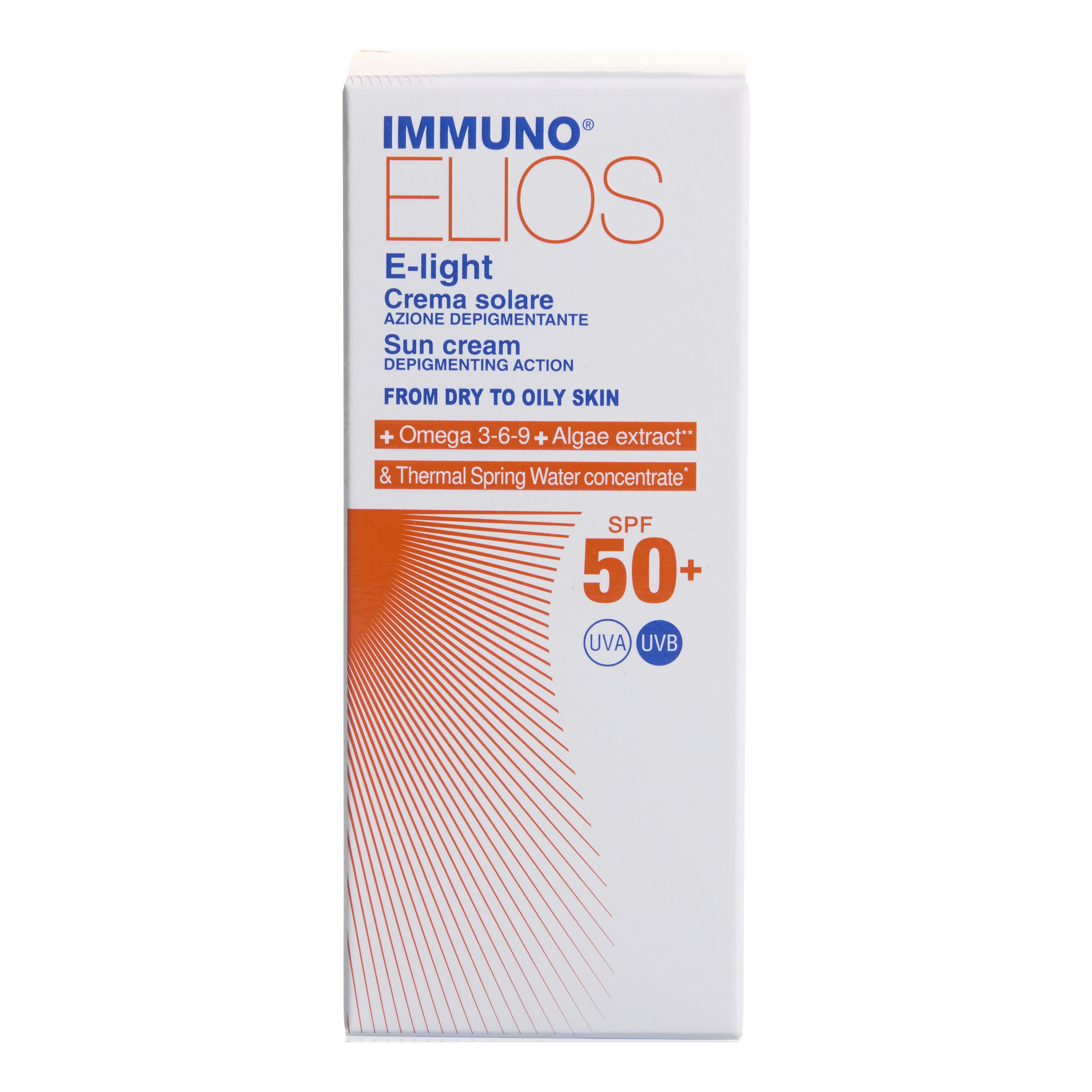 MORGAN Crema Solare Viso 50+ SPF Depigmentante Immuno Elios E-Light Protezione Molto Alta 40 ml - Immagine 3