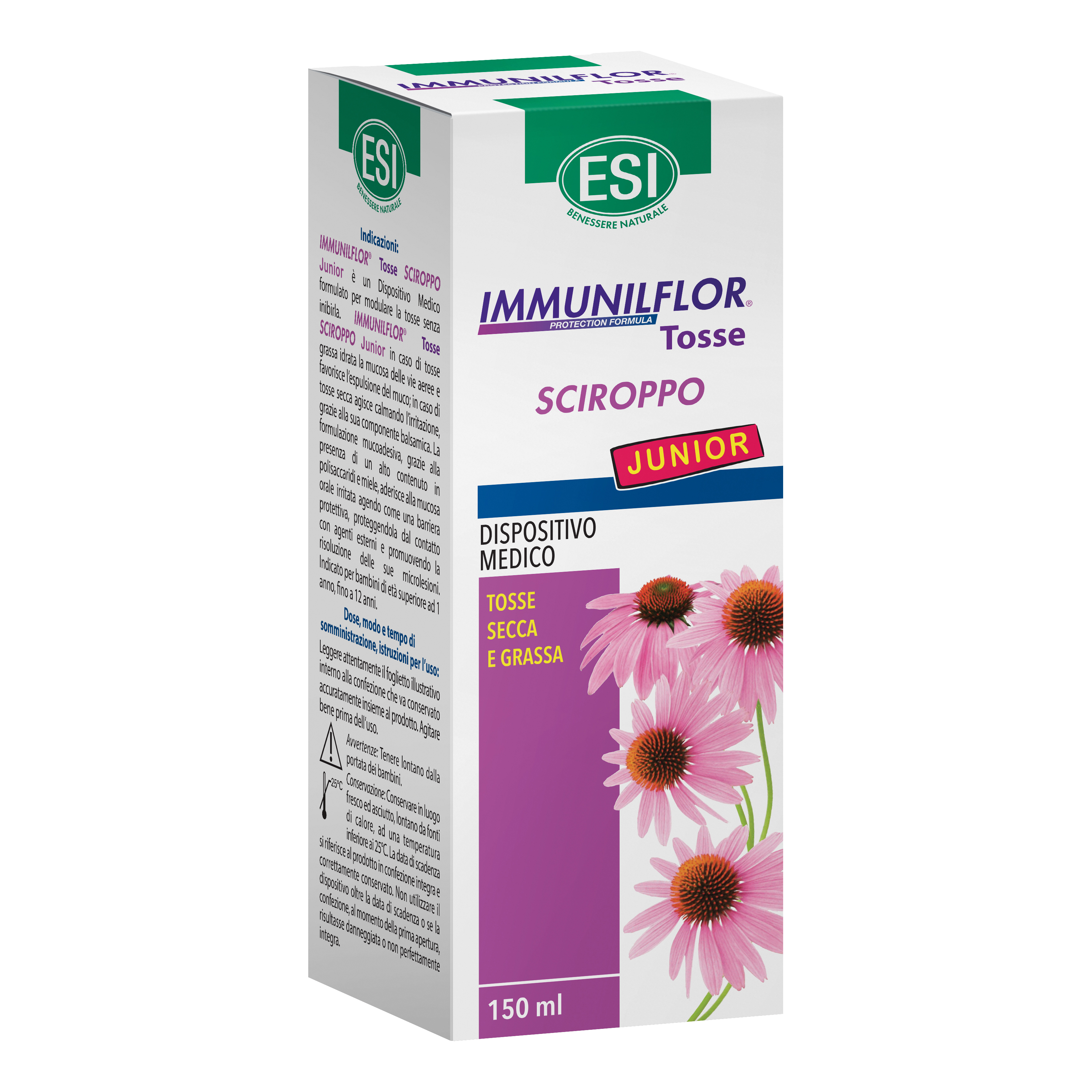 Esi Immunilflor Tosse Junior Sciroppo 150 Ml Bambino - Immagine 4