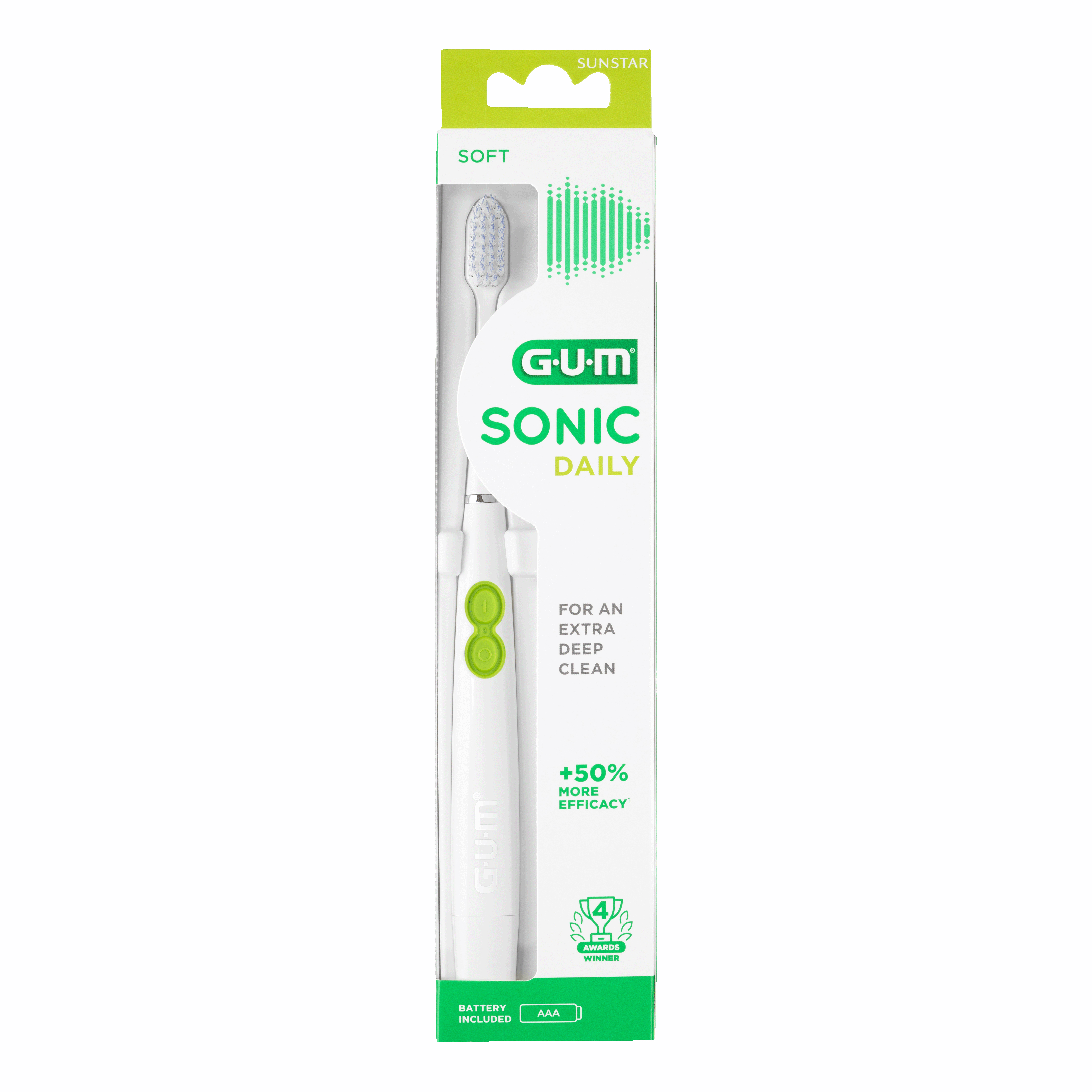 Gum Spazzolino Da Denti Sonic Daily Soft A Batteria - Immagine 8