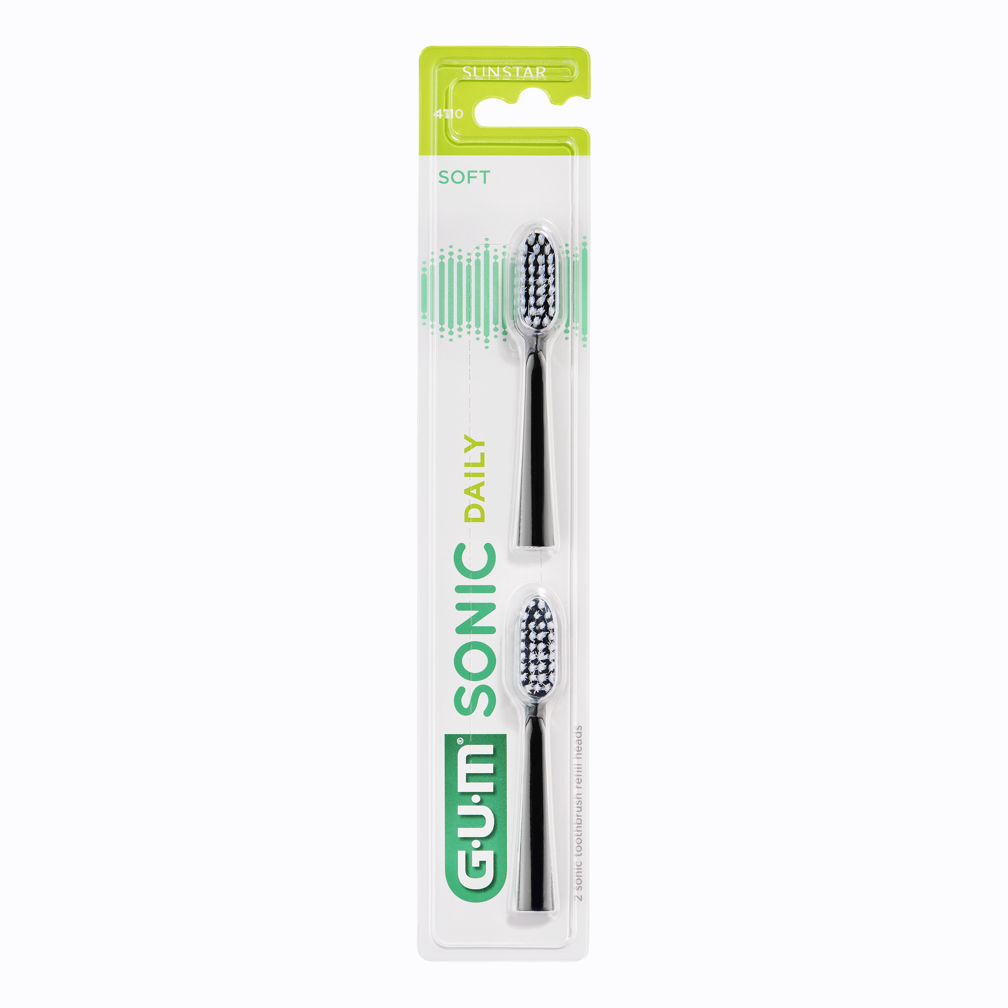 Gum Nere Sonic Daily Refill Black Testine Ricambio Per Pulizia Profonda 2 Pezzi - Immagine 4