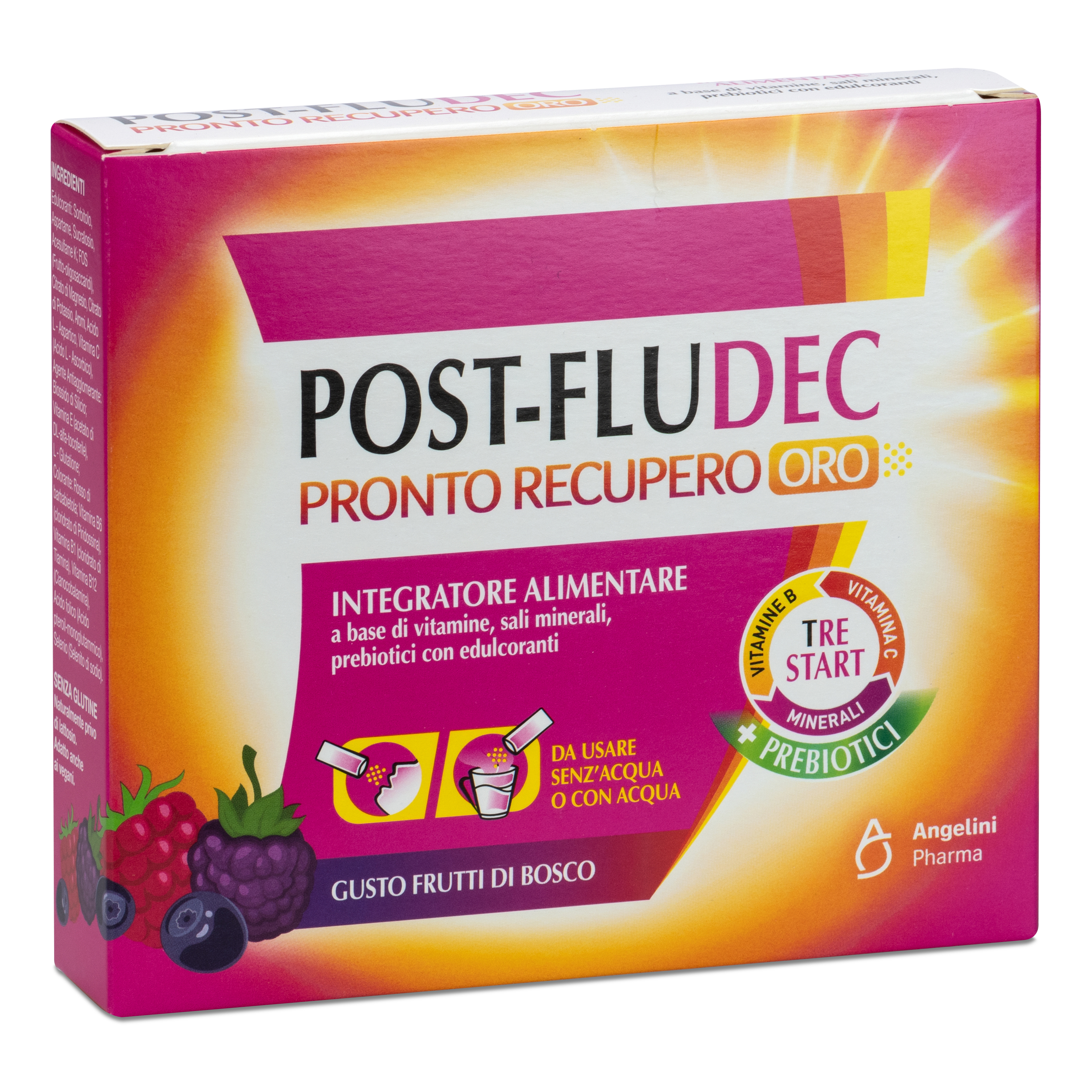 Postfludec Frutti Di Bosco Pronto Recupero Oro 30 G Polvere Per Soluzione Orale Bambino - Immagine 3