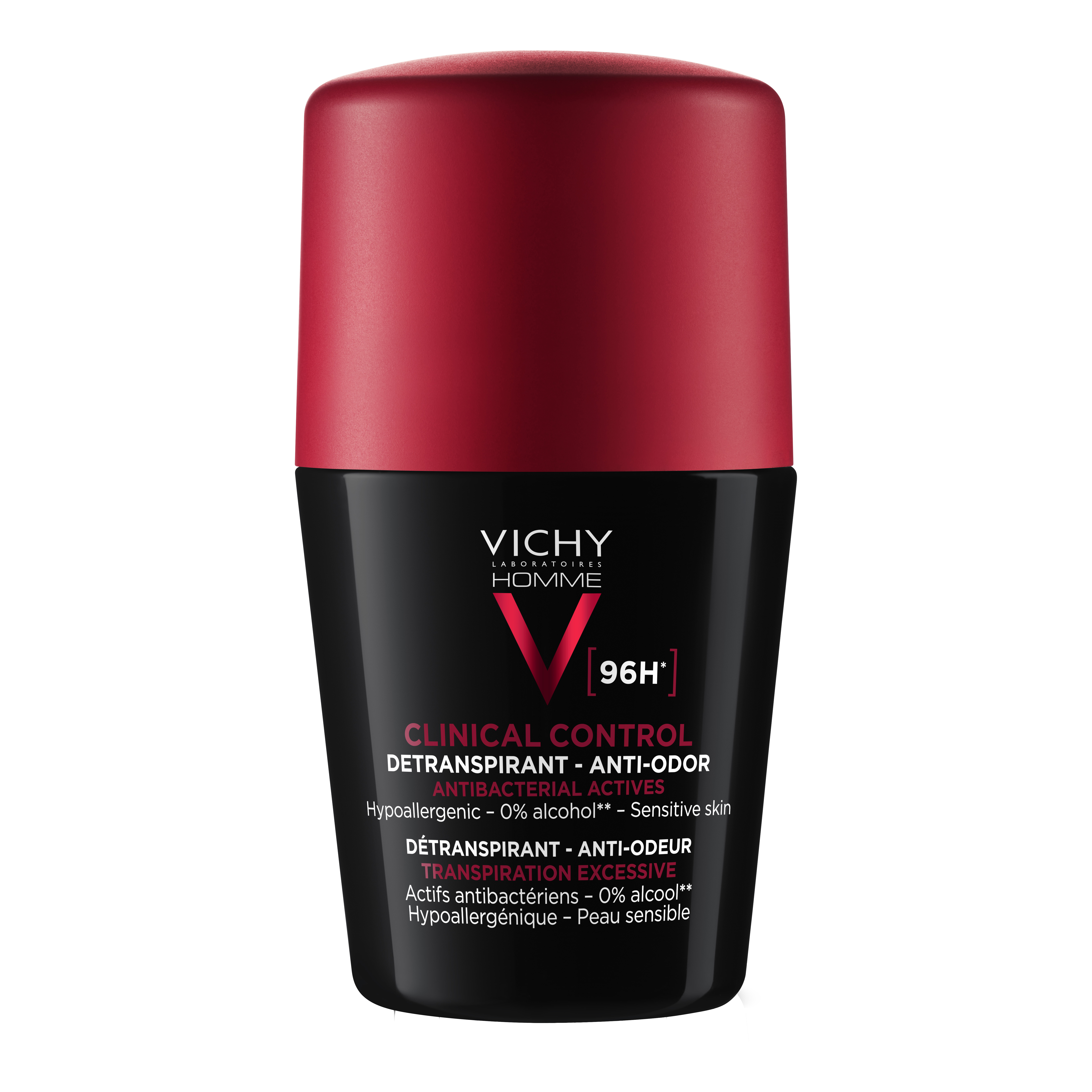 Vichy Homme Clinical Control Deodorante 96H - Roll-on Anti-traspirante 50 ml efficace per 96 ore - Immagine 5