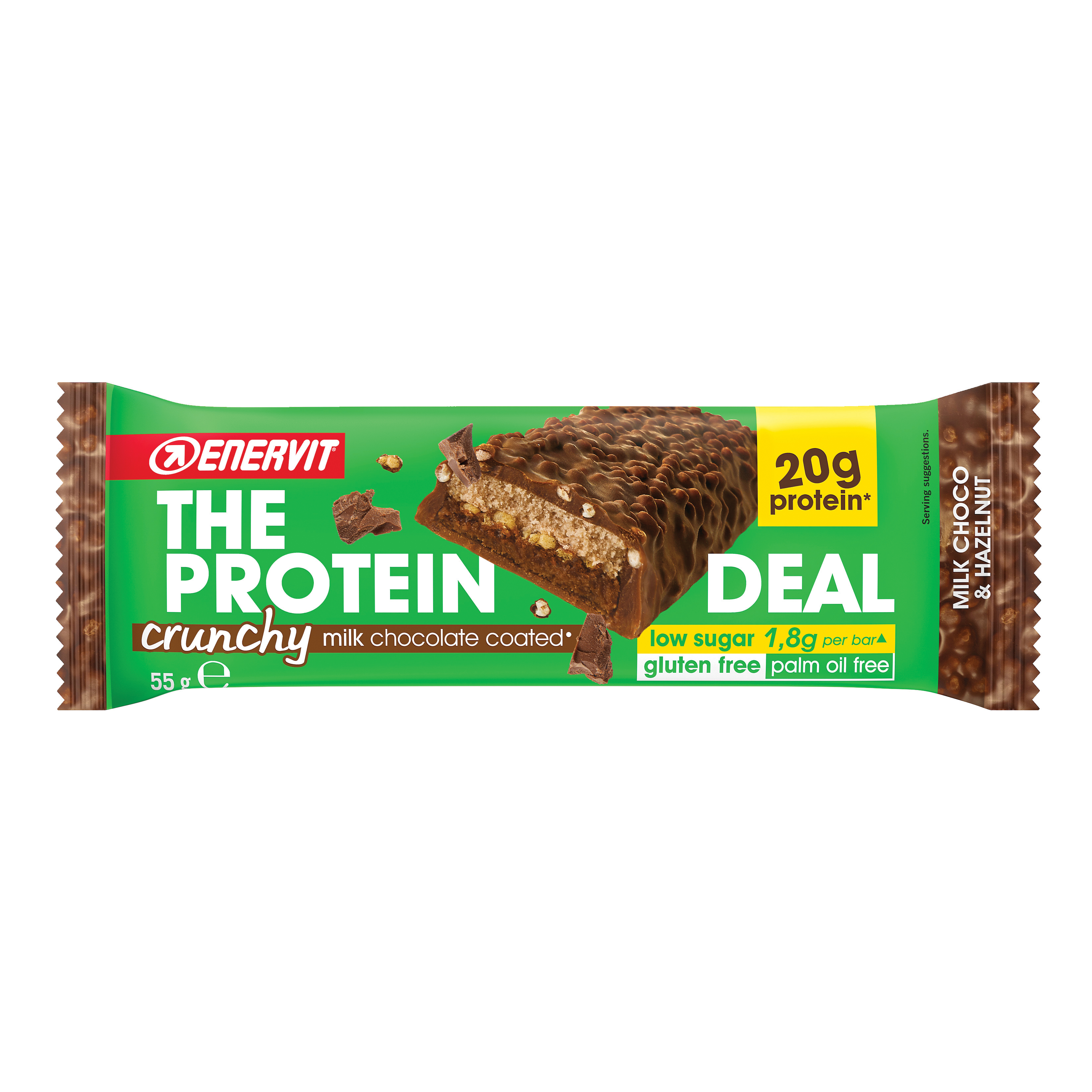 Enervit Spa Enervit The Protein Deal Crunchy Hazelnut 55 G - Immagine 2