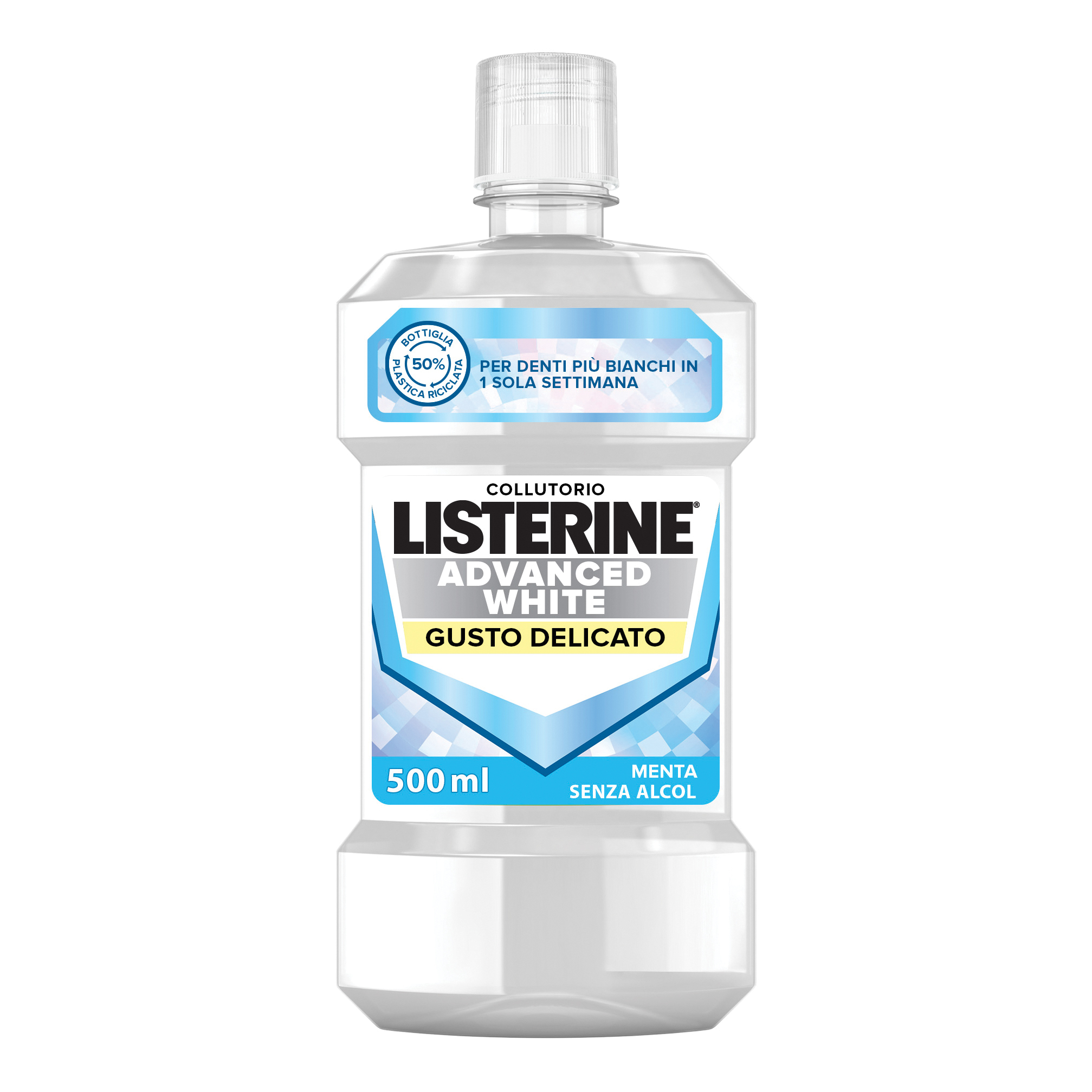 11 Flaconi Listerine Collutorio Advanced White Gusto Delicato Rimuove le Macchie - Immagine 6