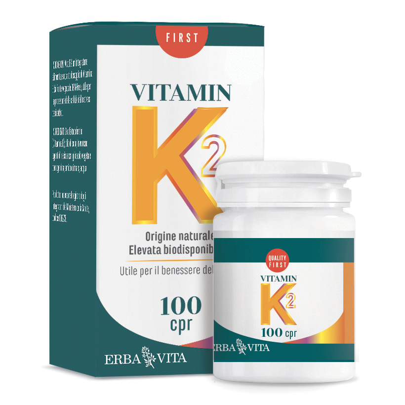 Vitamina K2 Erba Vita Integratore Alimentare 100 Compresse - Erba Vita - Immagine 9