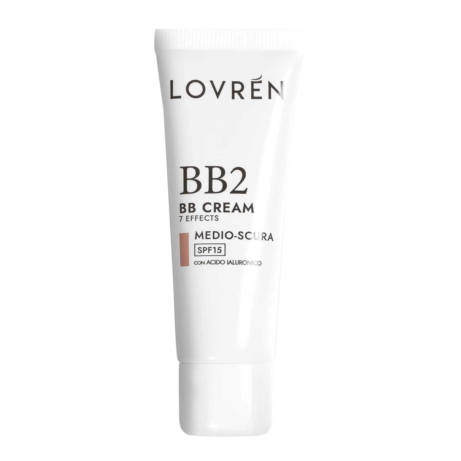 Lovren Crema Colorata 7 Effetti Viso Decollete Colore B2 Medio Scura 25 Ml Make Up - Immagine 3
