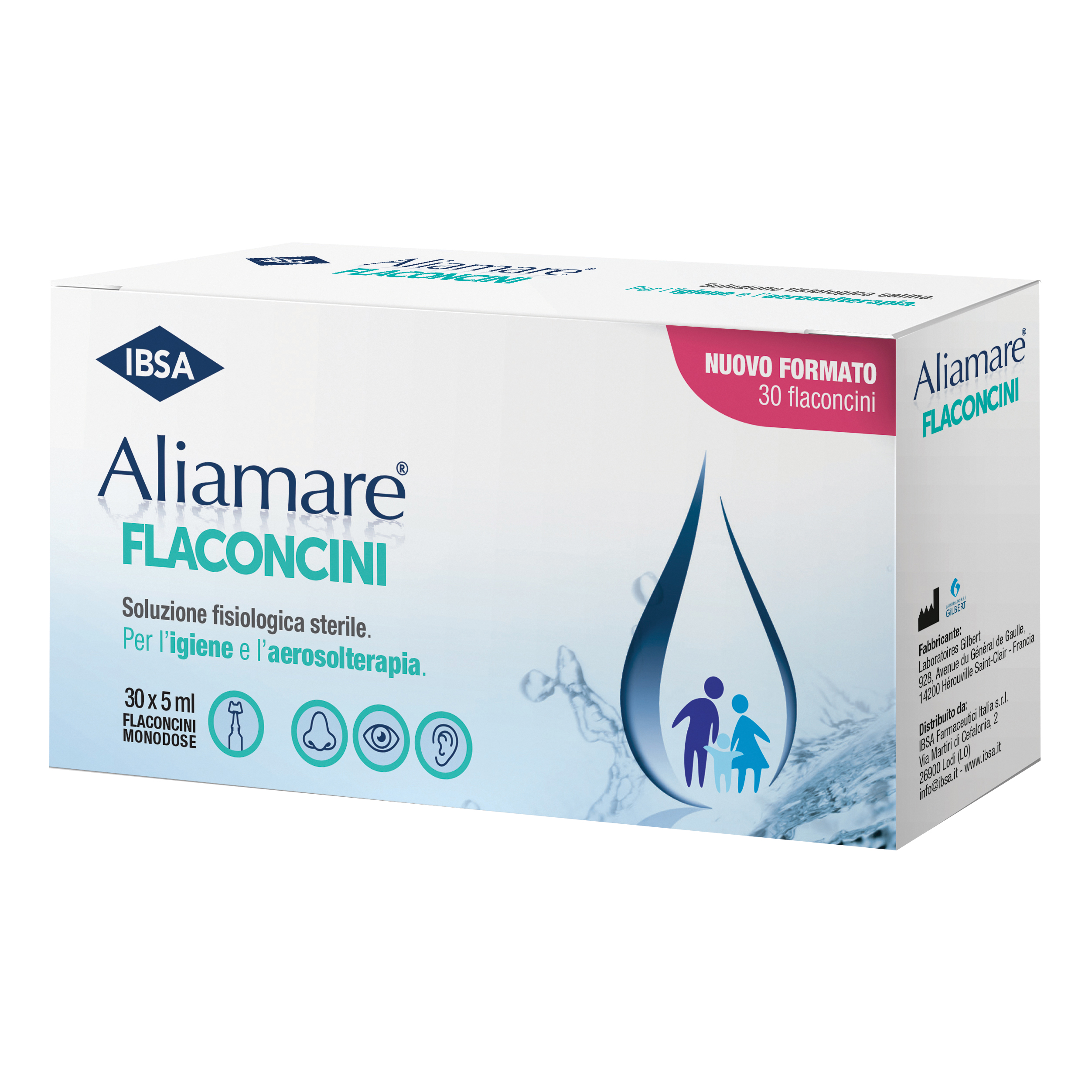 Ibsa Farmaceutici Aliamare Soluzione Fisiologica Sterile, 30 Flaconcini 5Ml - Immagine 6