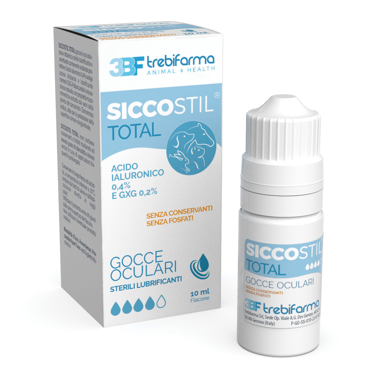 Siccostil Total Gocce Oculari Lubrificanti per Animali 10ml - Trebifarma - Immagine 3