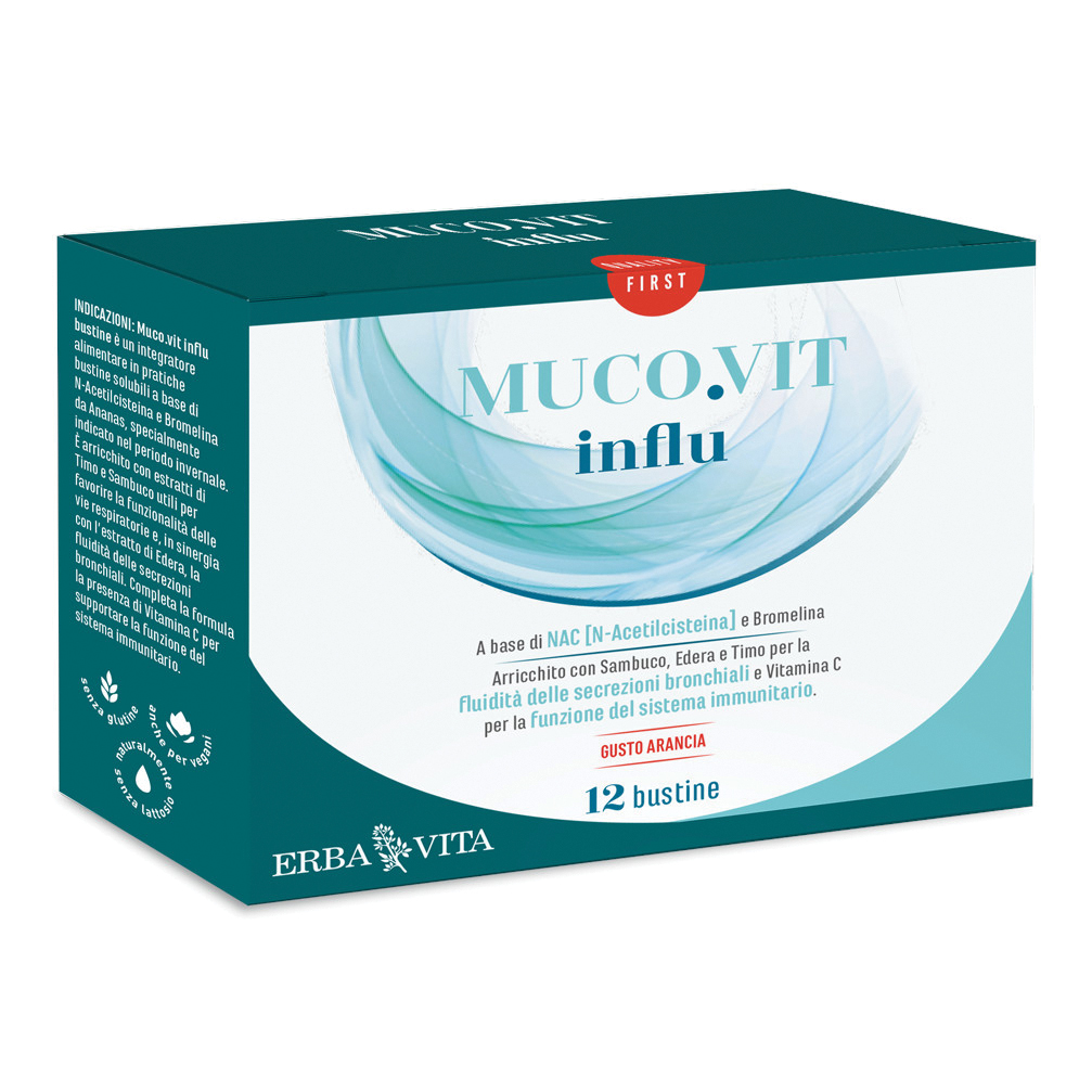 Erba Vita Muco.vit Influ Bustine 42 G Polvere Per Soluzione Orale Bambino - Immagine 5
