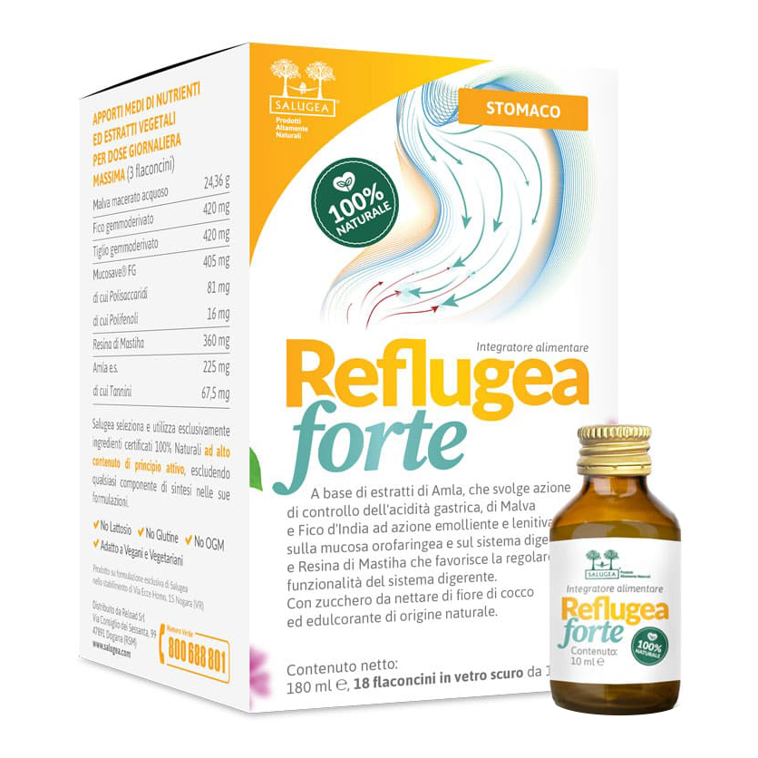 Salugea Malva Reflugea Forte 18 Flaconcini Da 10 Ml - Immagine 3