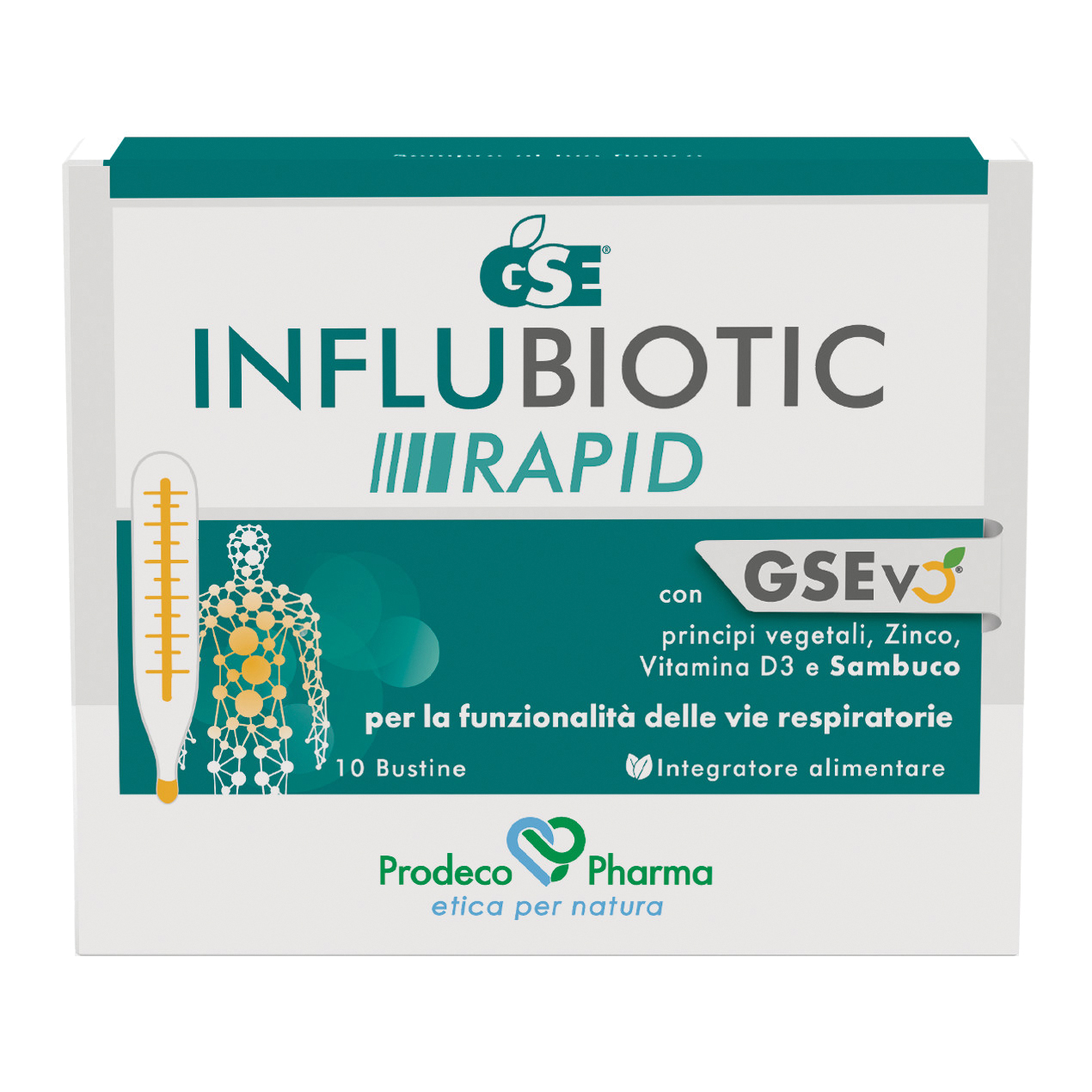 Gse Influbiotic Rapid Integratore Per L'influenza E Sintomi Correlati 10 Bustine - Immagine 5