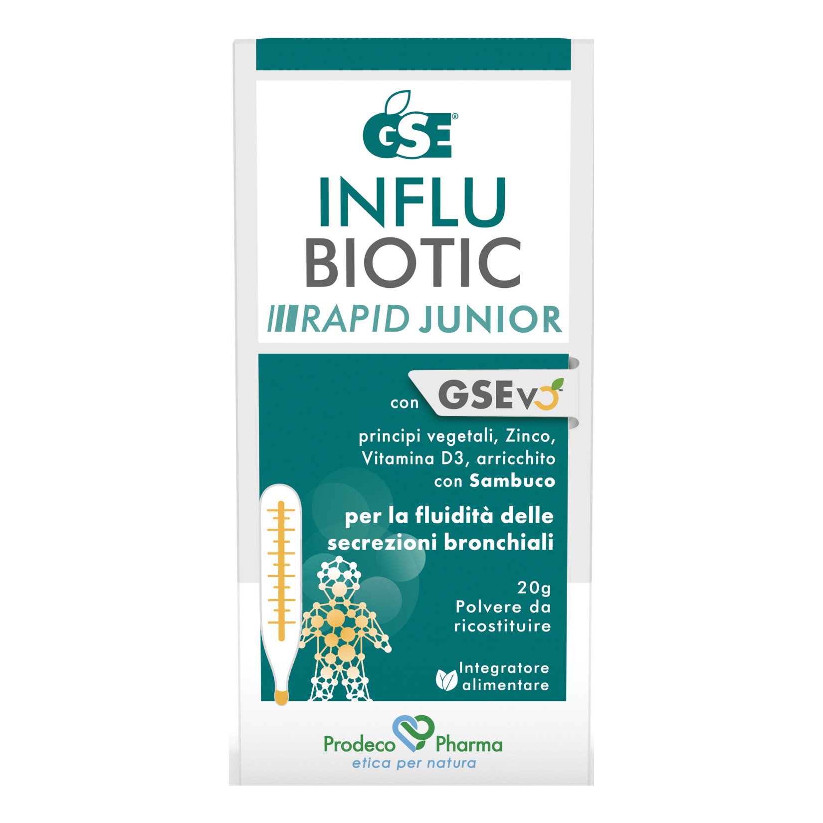 Gse Influbiotic Rapid Junior 20 G Polvere Per Soluzione Orale Bambino - Immagine 4