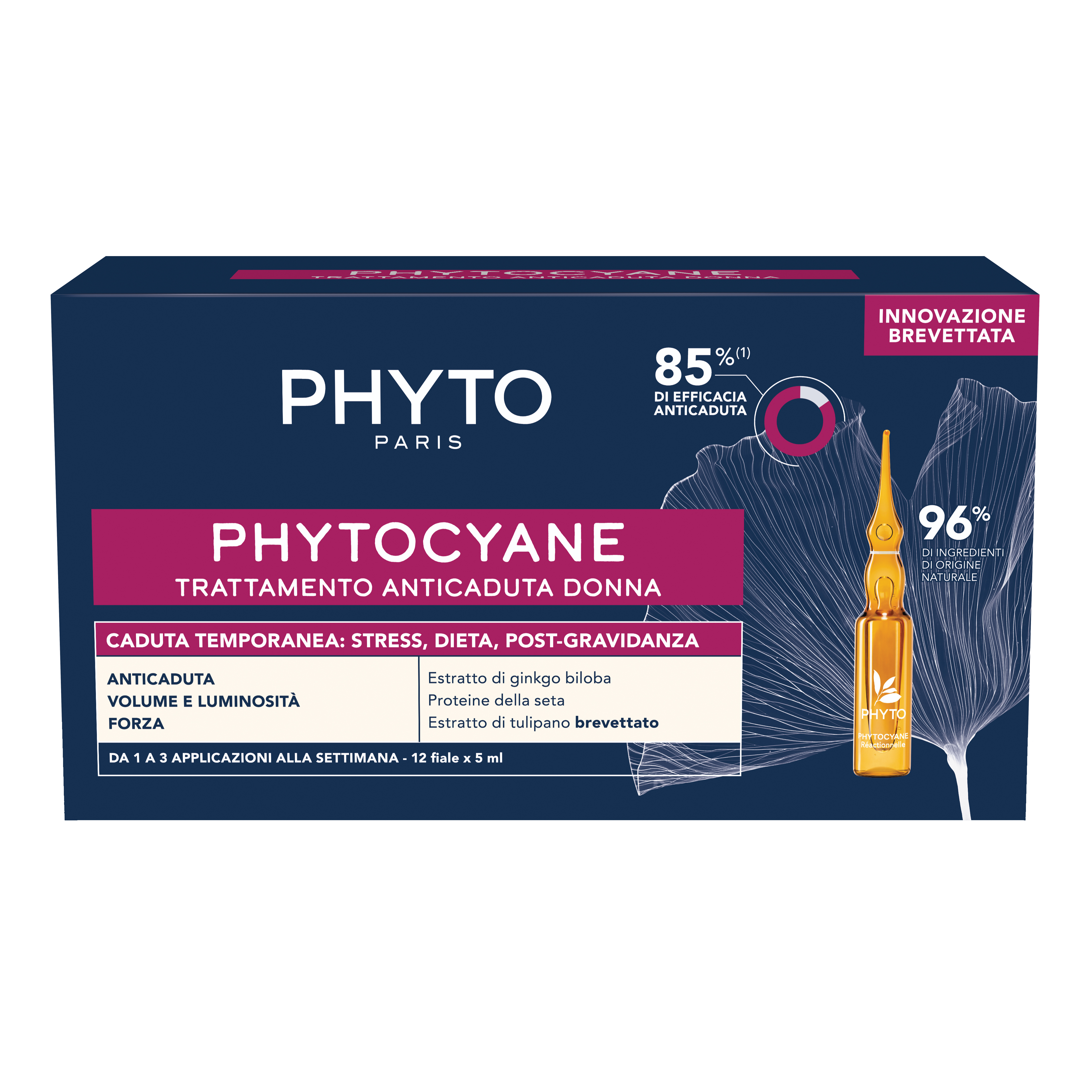 Phyto Donna Phytocyane Fiale Cadura Temporanea 12 Fiale Da 5 Ml - Immagine 11