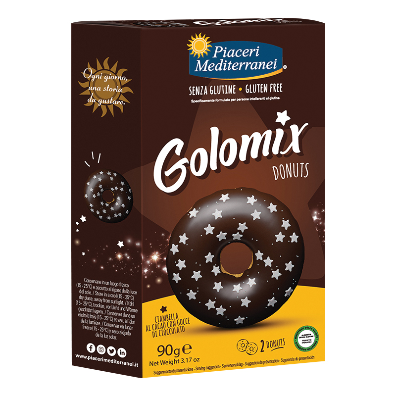 PIACERI MEDITERRANEI Golomix Donuts Senza glutine 90 G - Immagine 7