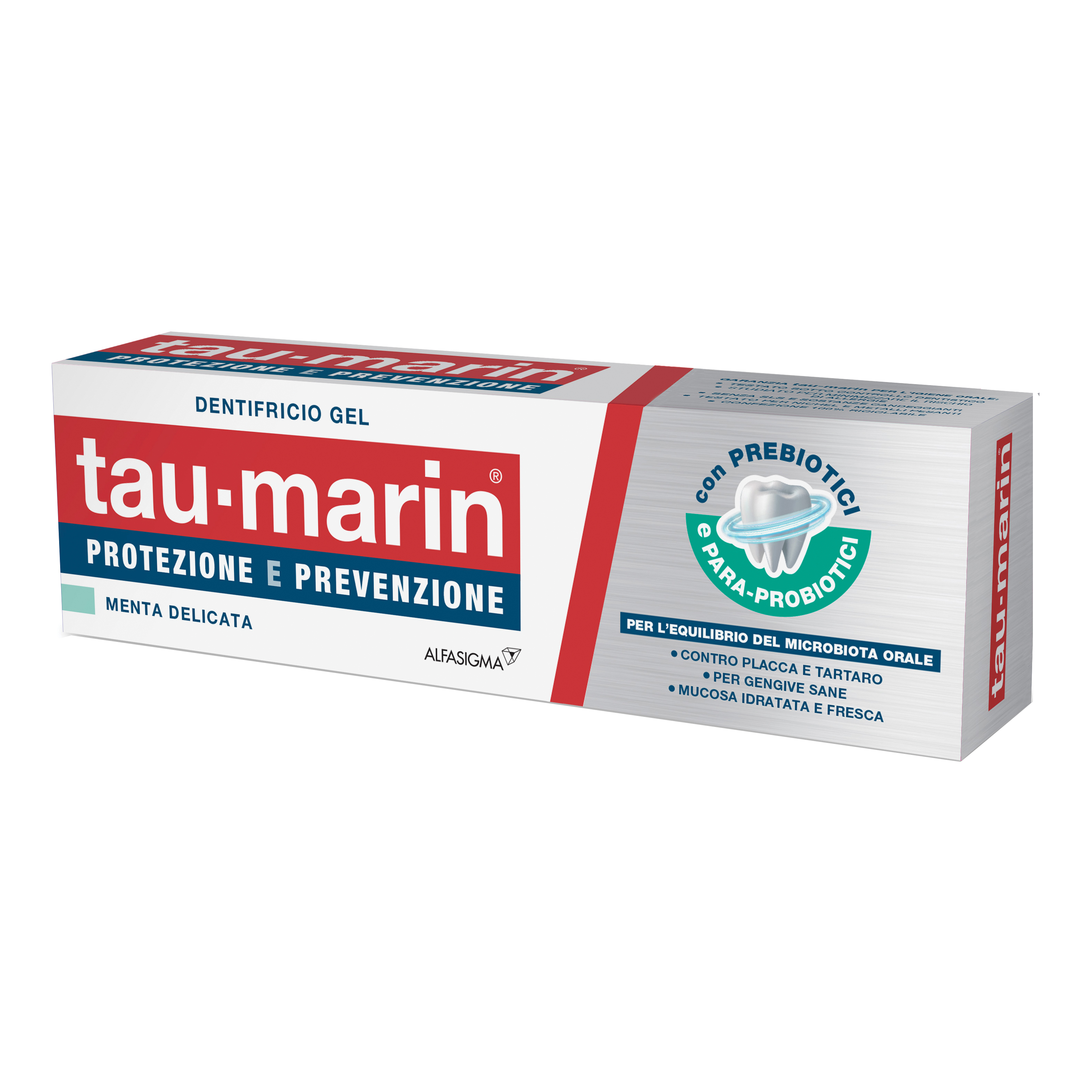 Alfasigma Spa Tau Marin Protezione E Prevenzione Dentifricio Gel - Dentifricio Per La Prevenzione Di Placca E Tartaro - Gusto Menta Delicata - 75 Ml - Immagine 4