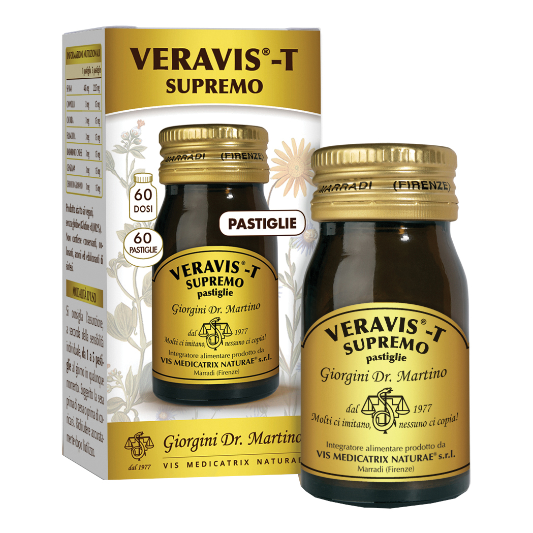 Veravis-T Supremo 180 Pastiglie - Integratore Per L'Apparato Digerente - Immagine 3