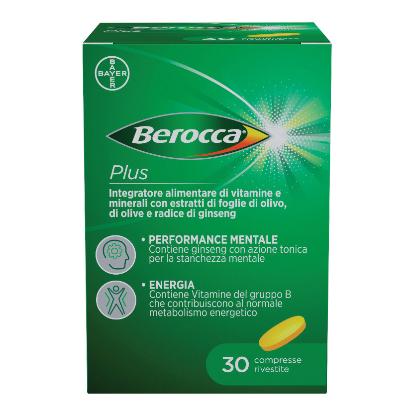 Berocca Plus Integratore Vitamine Minerali Per Energia E Concentrazione Compresse 30 Pz - Immagine 4
