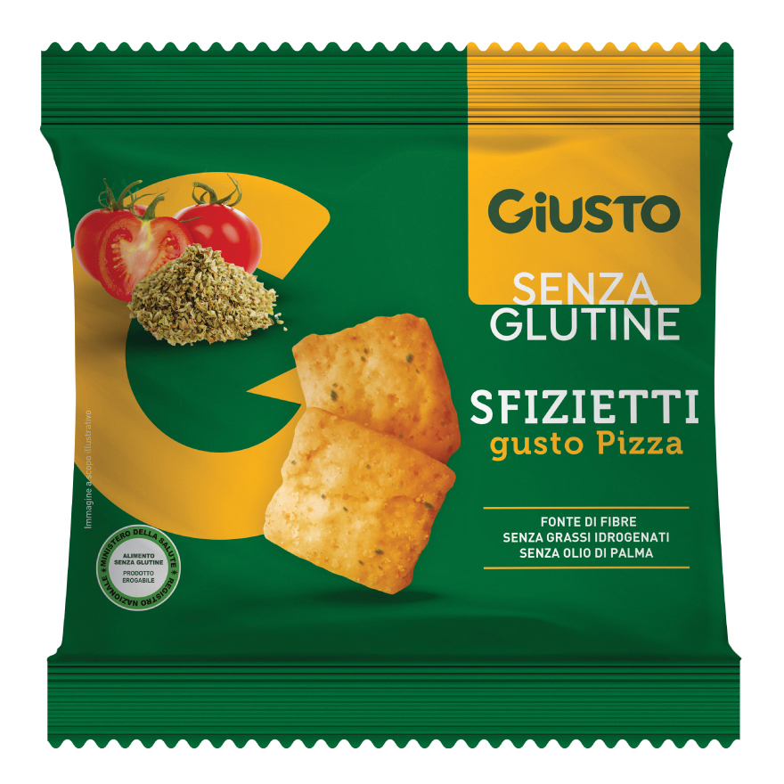 Giusto Sfizietti Senza Glutine Gusto Pizza Snack 40G - Immagine 3