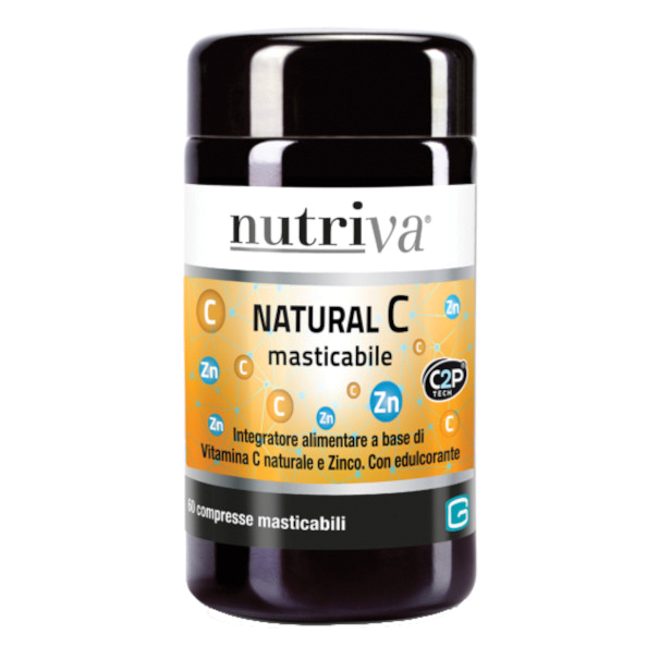 Nutriva Natural C 60 Compresse Masticabili - Integratore Immunostimolante - Immagine 7