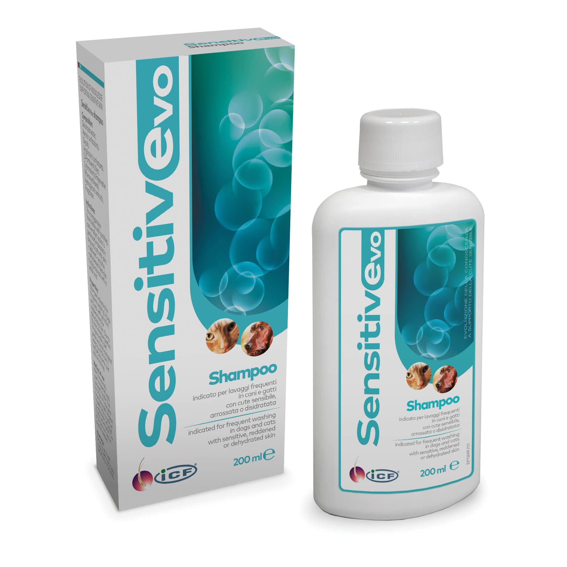 Pro Zoon Icf Sensitive Evo Shampoo Per Cani E Gatti 200 Ml - Immagine 3