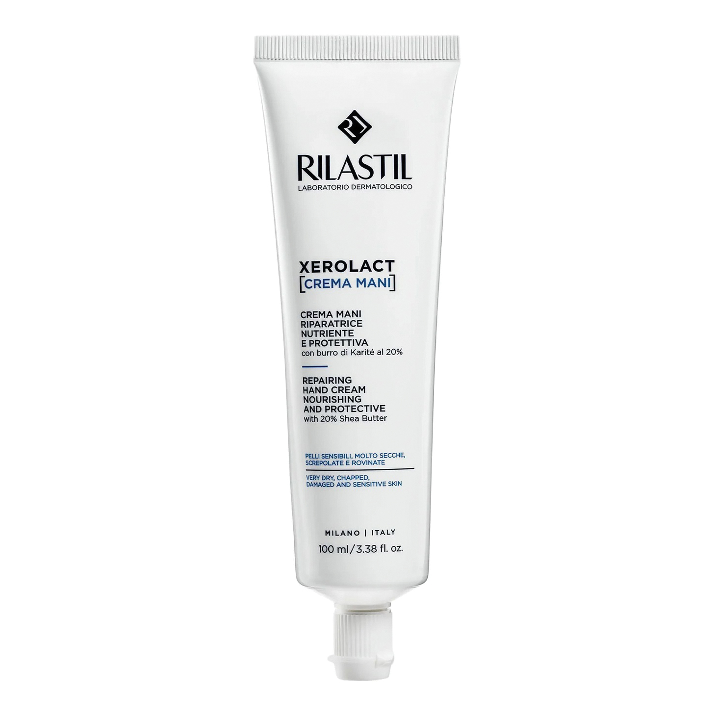Rilastil Xerolact Crema Mani 100 ml crema idratante e nutriente per mani secche e screpolate - Immagine 8