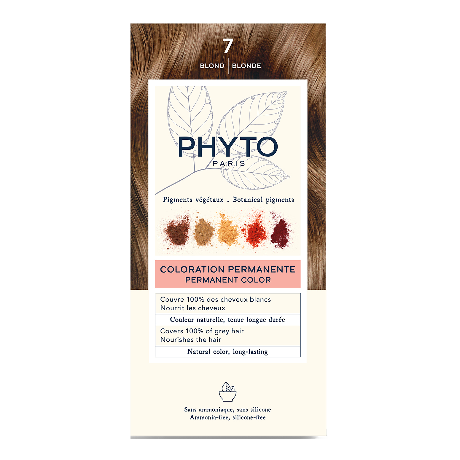Phyto Crema Color Kit 7 Biondo 1 Latte 50 Ml + 1 50 Ml + 1 Maschera 12 Ml - Immagine 6