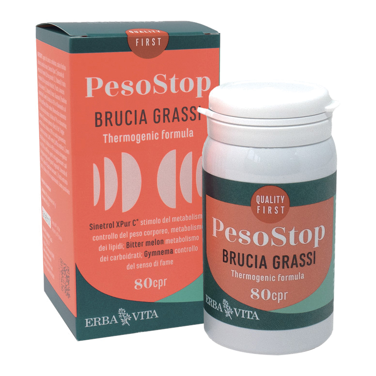 Erba Vita Pesostop Brucia Grassi Integratore Per Controllo Del Peso 80 Compresse - Immagine 5
