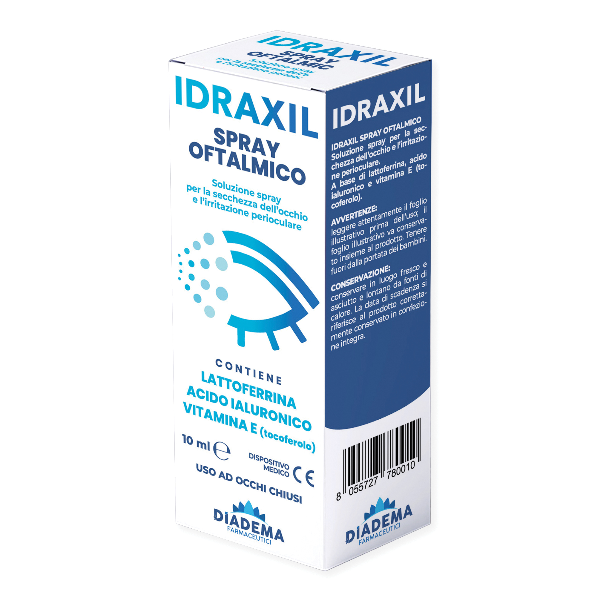 Idraxil spray oftalmico 10ml - Immagine 2