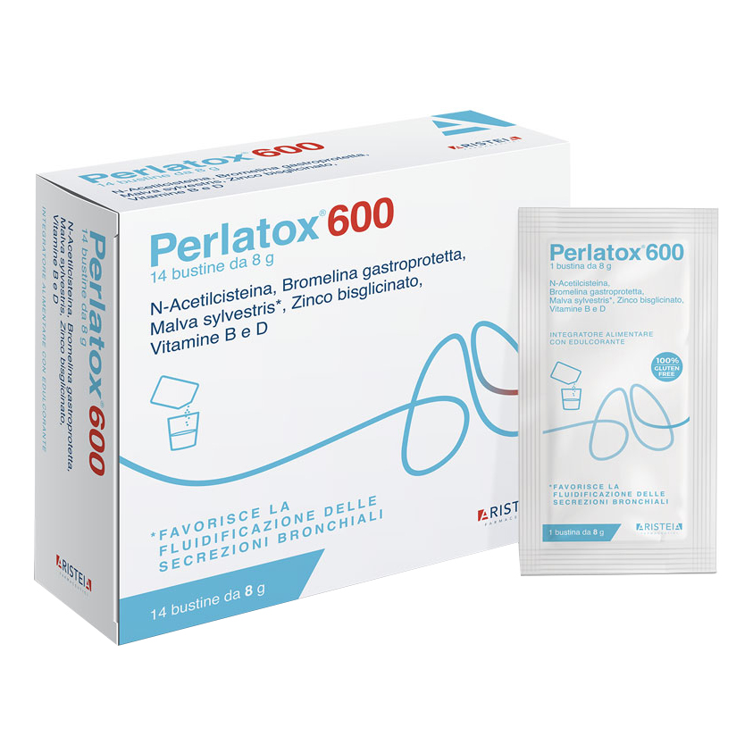 Aristeia Farmaceutici Malva Perlatox 600 Per Salute Respiratoria 14 Bustine - Immagine 3