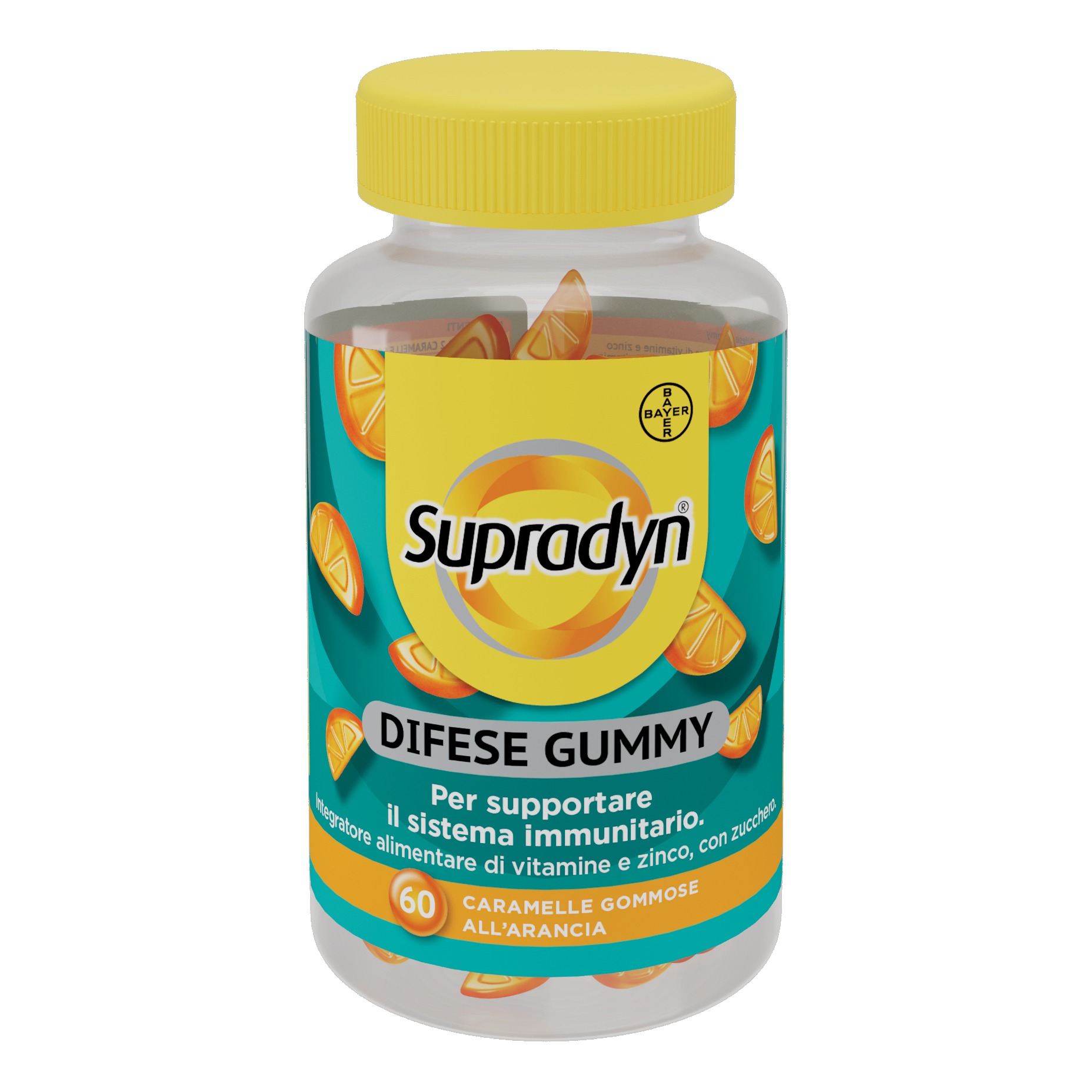 Bayer Spa Supradyn Difese Gummy - Integratore Alimentare Per Le Difese Immunitarie - 60 Caramelle Gommose - Immagine 4