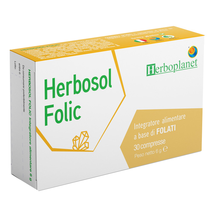 Herboplanet Herbosol Folic Integratore Gravidanza 30 Compresse - Immagine 3