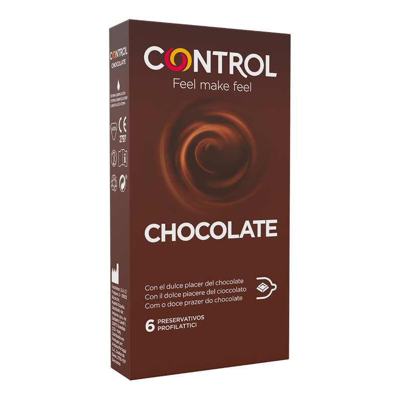 Control Chocolate Preservativi Aromatizzati Al Cioccolato 6 Pezzi - Immagine 4