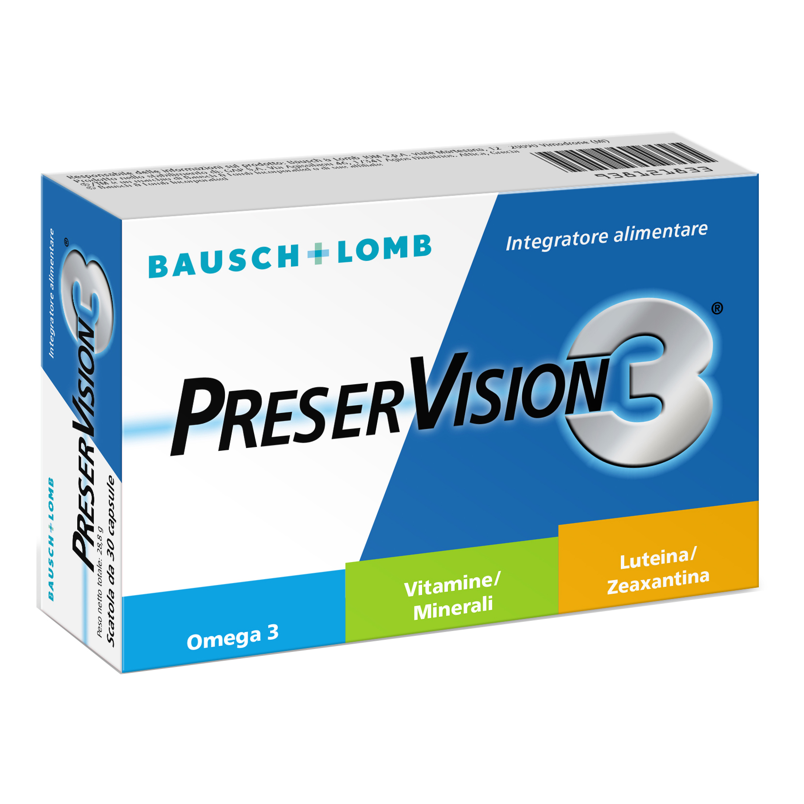 Bausch & Lomb-Iom Integratore Preser Vision 3 D Per La Vista, 30 Capsule Molli - Immagine 3