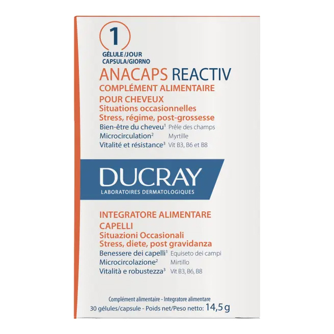Ducray Nero Anacaps Reactiv Gel 90 U 90 Capsule 2023 - Immagine 4