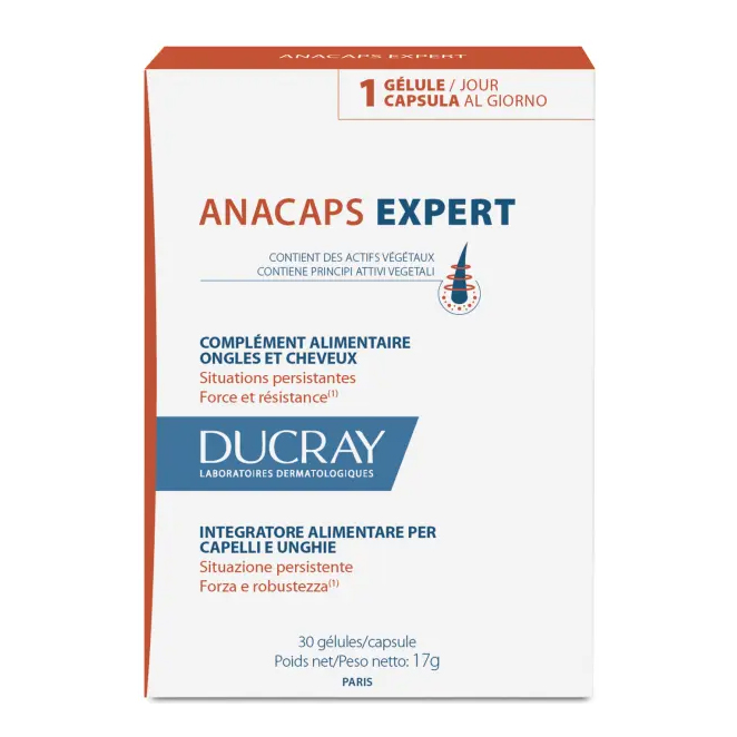 Anacaps Expert Integratore per Capelli Forti e Robusti - 90 Capsule