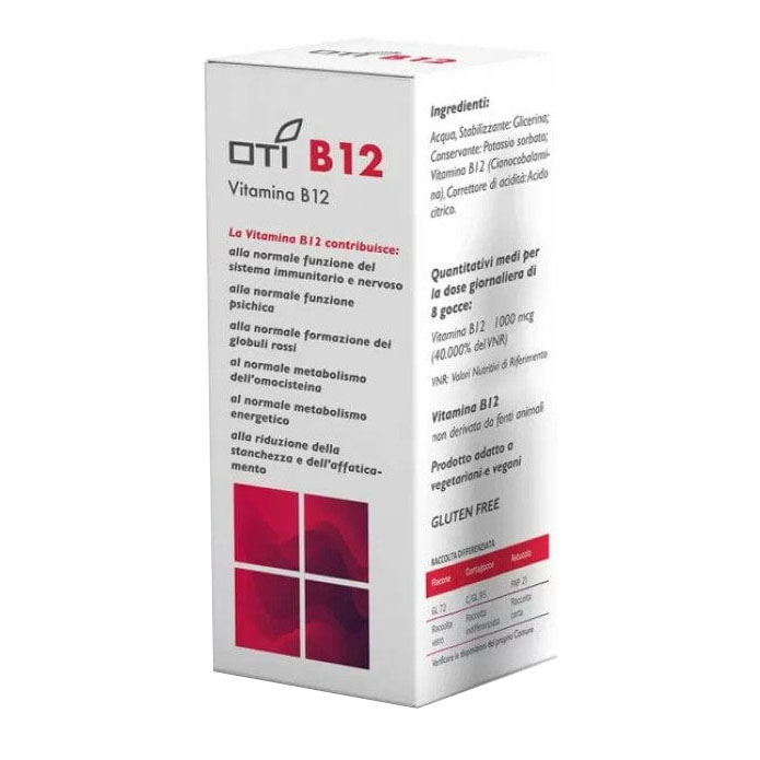 Oti Vitamina B12 Gocce 20 ml - Integratore Di Vitamina B12 - Immagine 4