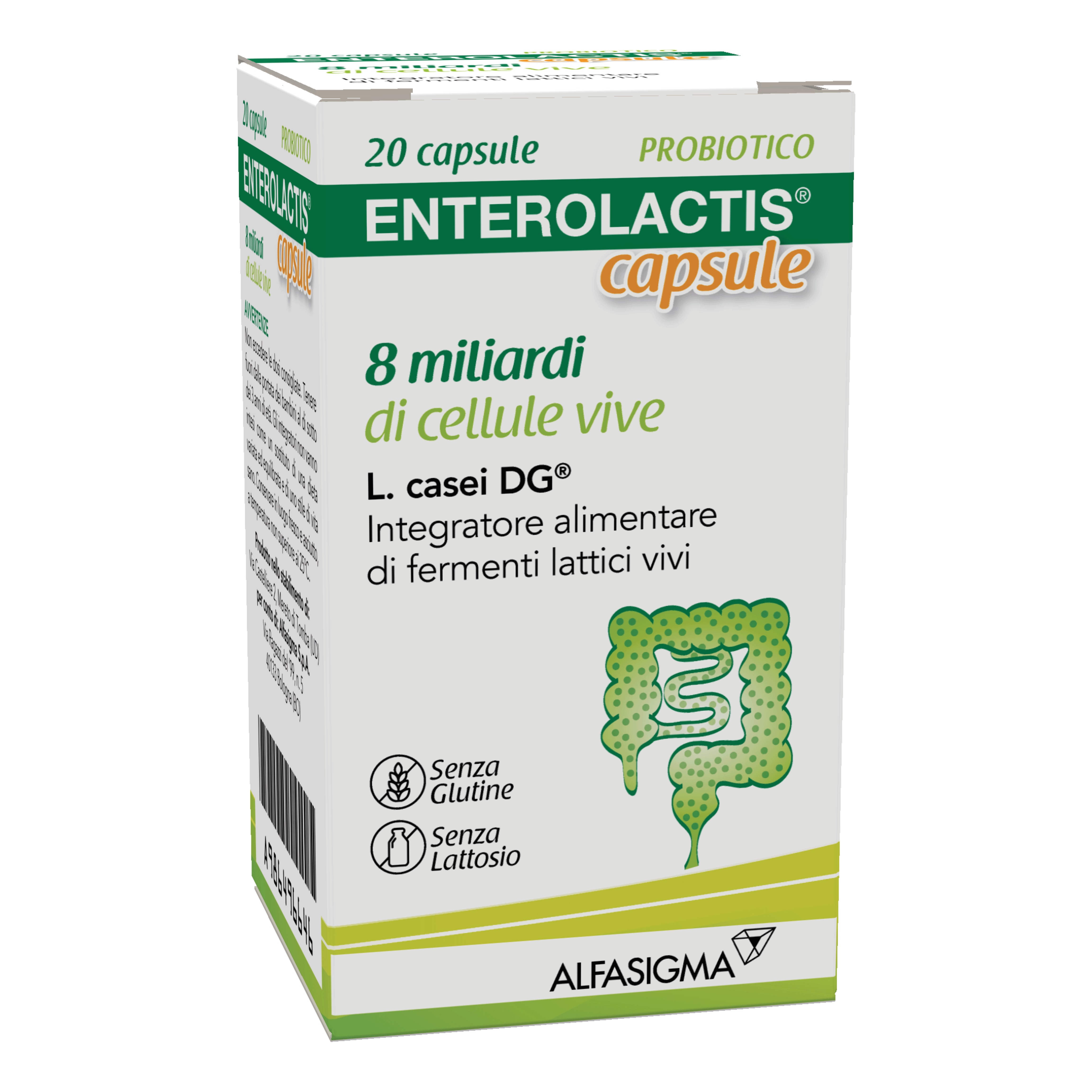 Enterolactis 20 Capsule 8 Miliardi Di Cellule Vive - Immagine 5