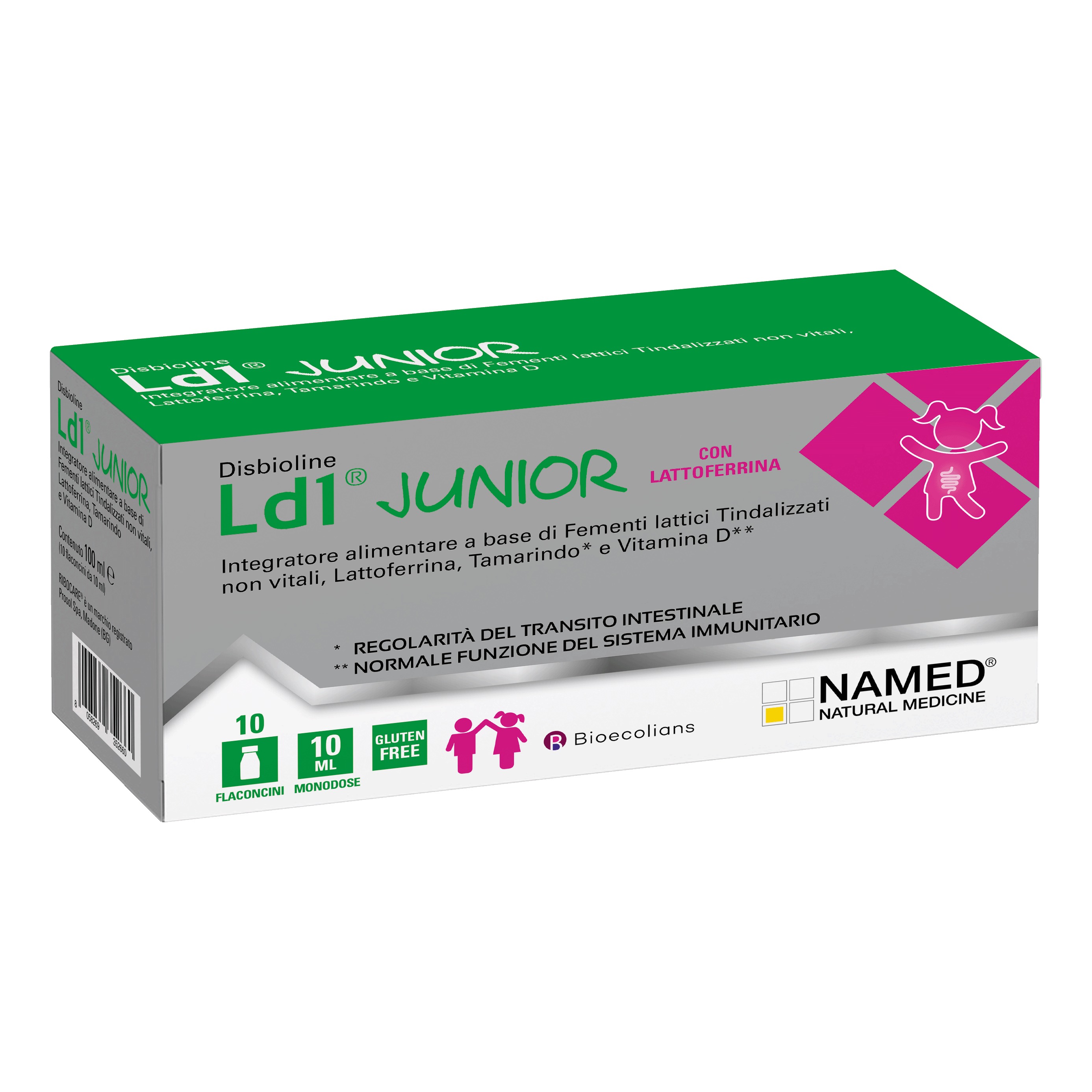 Ld1 Junior 10 Flaconcini - Integratore di fermenti lattici - Immagine 2