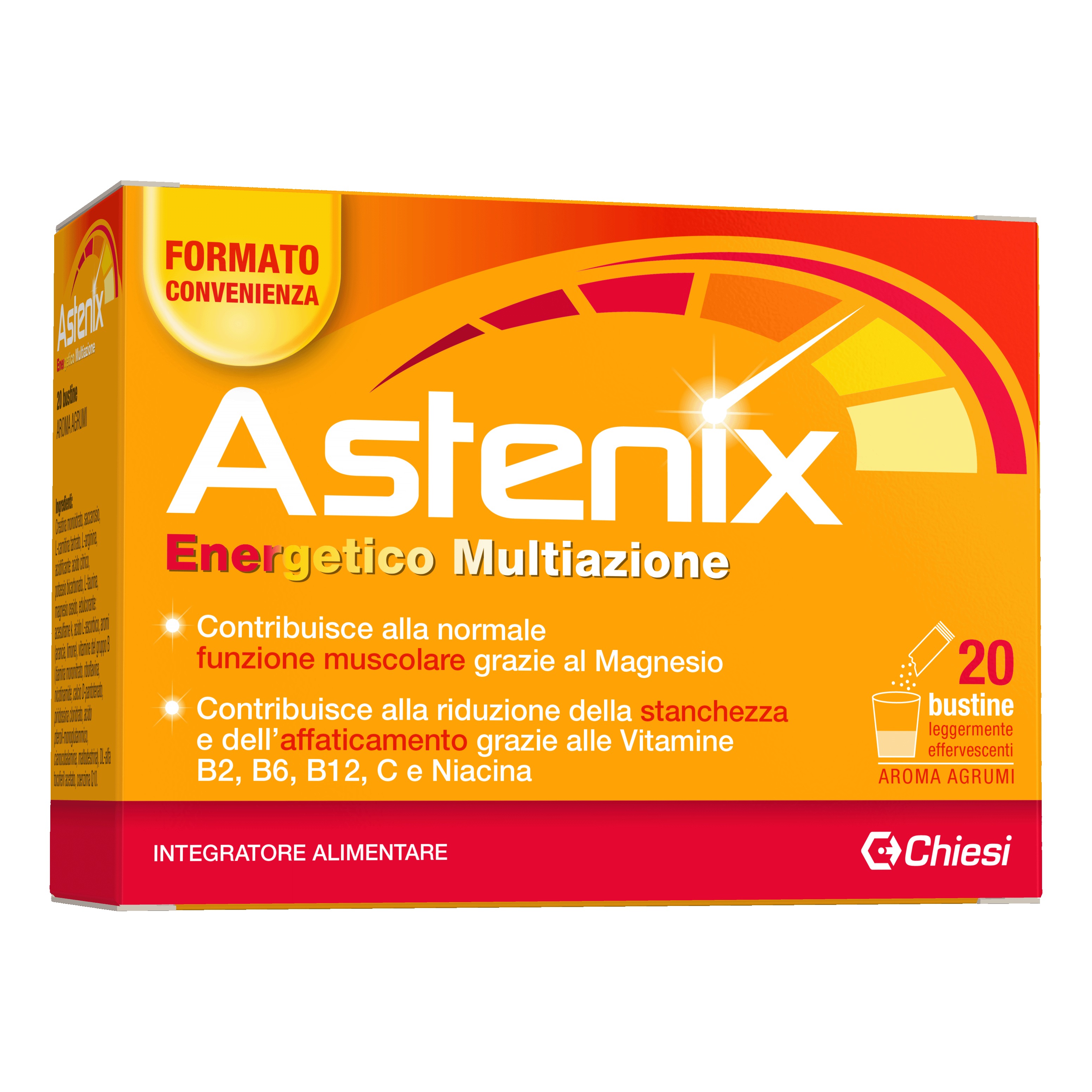 Chiesi Farmaceutici Spa Astenix Integratore Energetico Multiazione 20 Bustine - Immagine 5