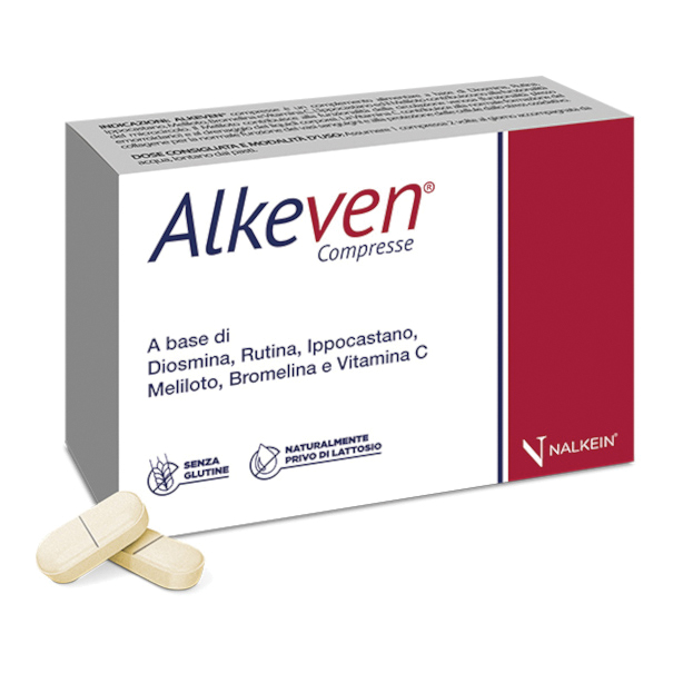 Nalkein Alkeven Integratore Per Circolazione E Gambe Leggere 30 Capsule - Immagine 3